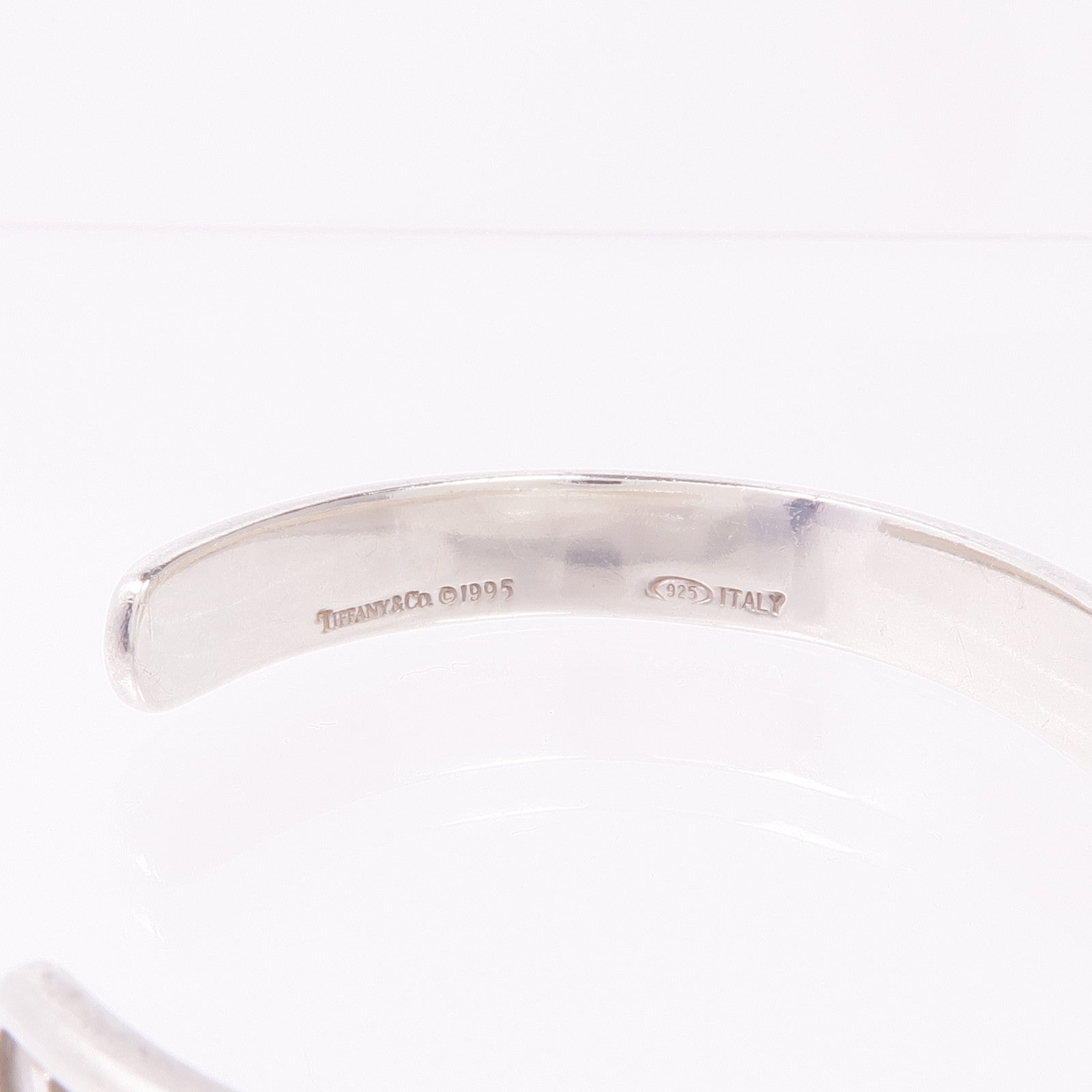 TIFFANY＆CO 925純銀Atlas Roman Numeral Cuff Bracelet手鐲