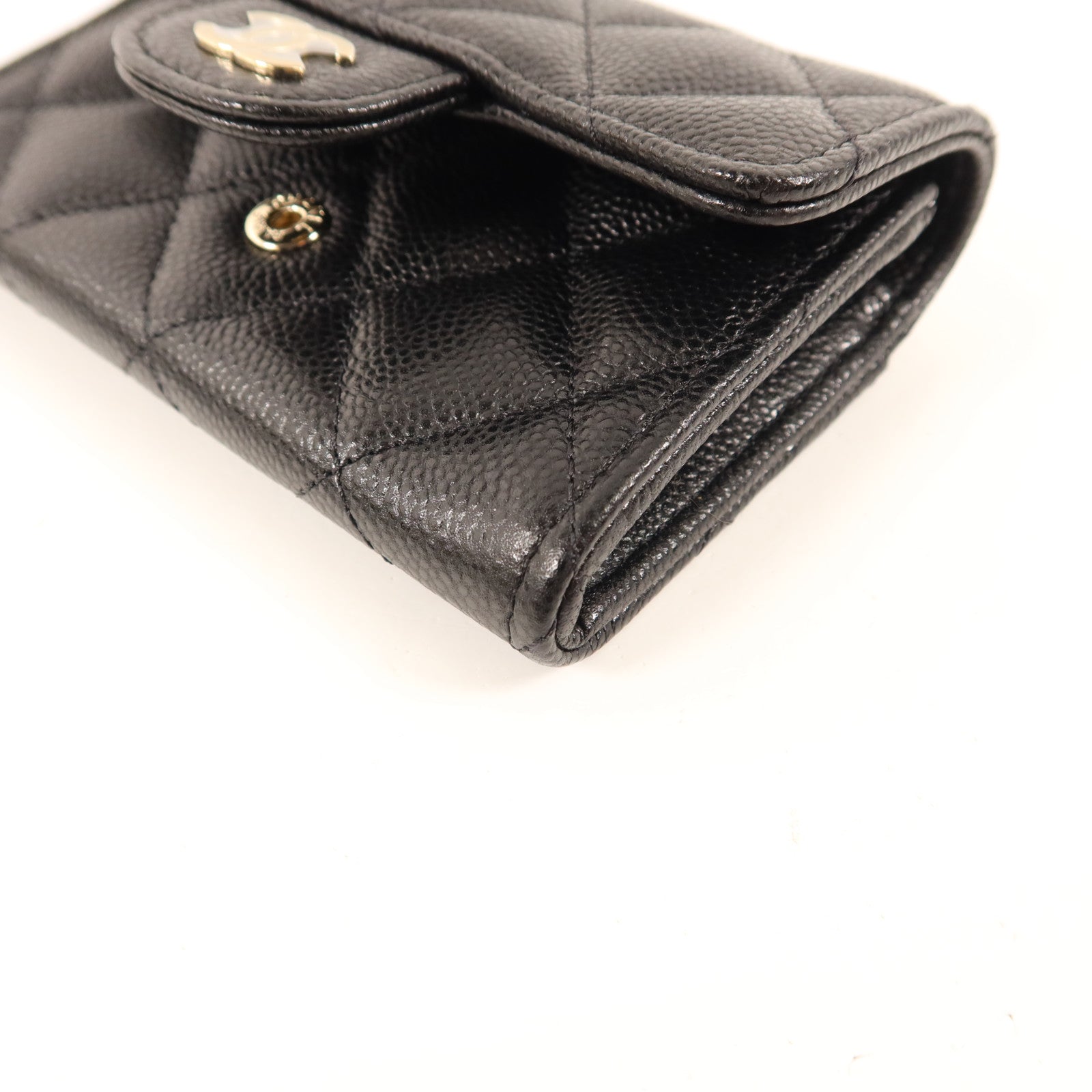 CHANEL 牛皮皮革Card Case金扣卡片套