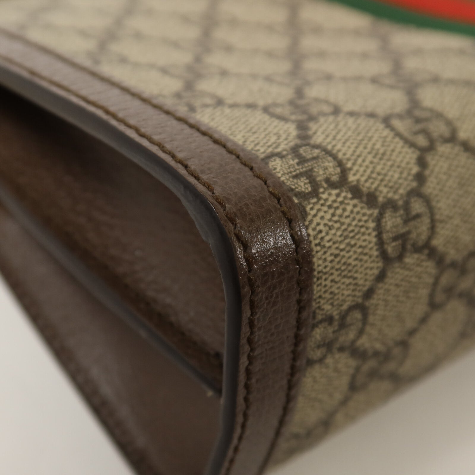 GUCCI 塗層帆布Ophidia GG鏈帶肩背袋
