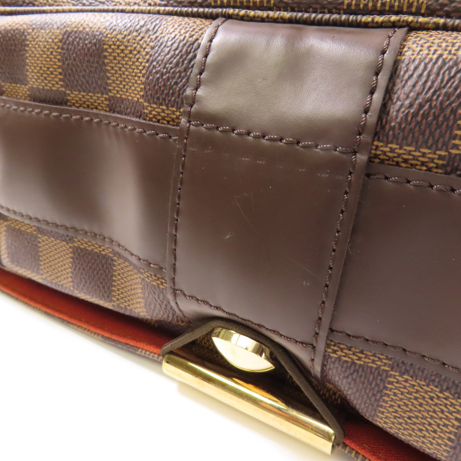 LOUIS VUITTON Damier Bastille金扣肩背袋