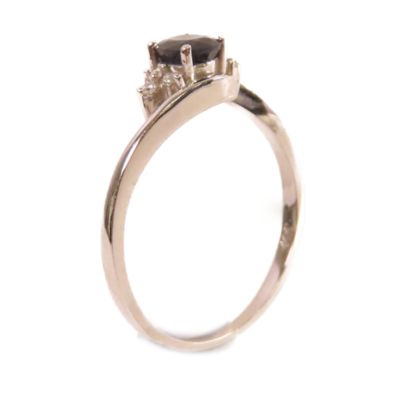 JEWELRY 【激減優惠】18K白金/藍寶石Sapphire Ring戒指US#6.5
