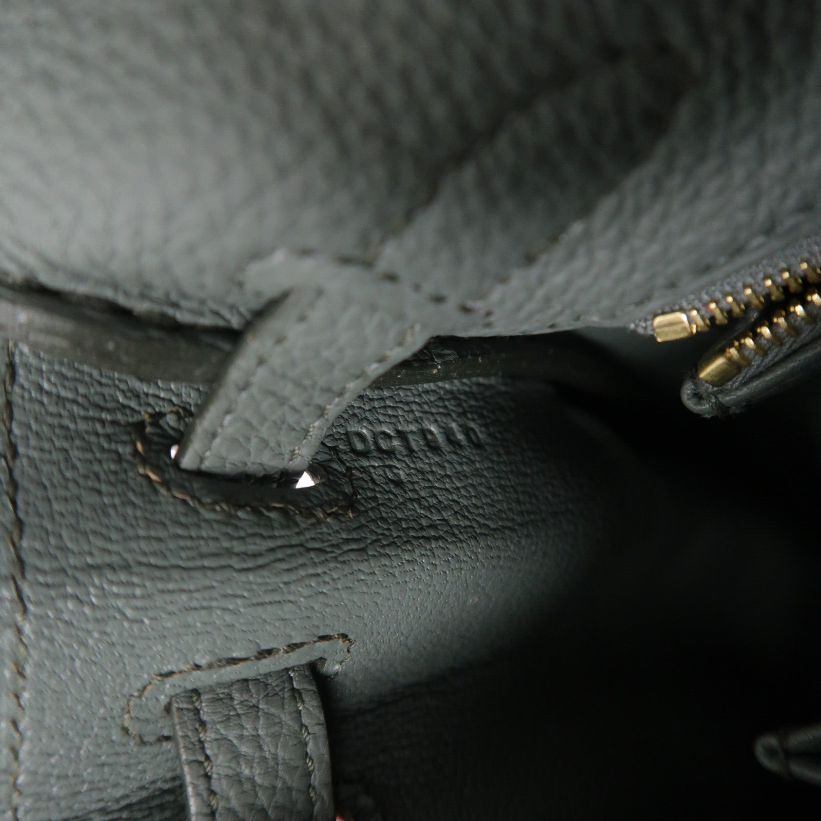 HERMES Togo皮革Kelly 25手挽肩背兩用袋Vert Amande