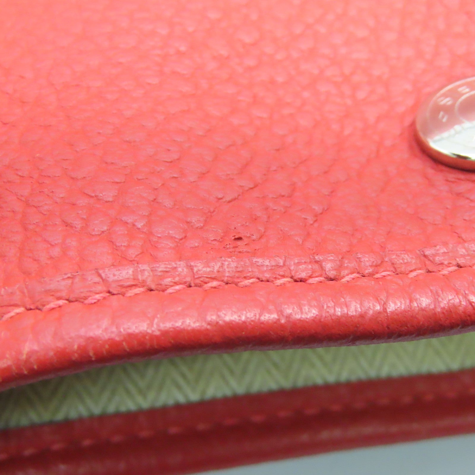 HERMES Country皮革Garden Party PM银扣手挽袋红色