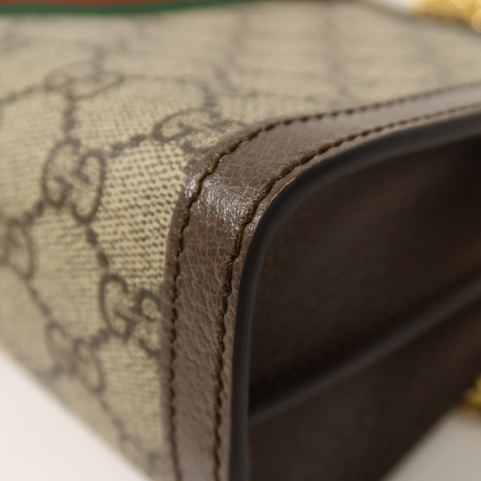 GUCCI 塗層帆布Ophidia GG鏈帶肩背袋