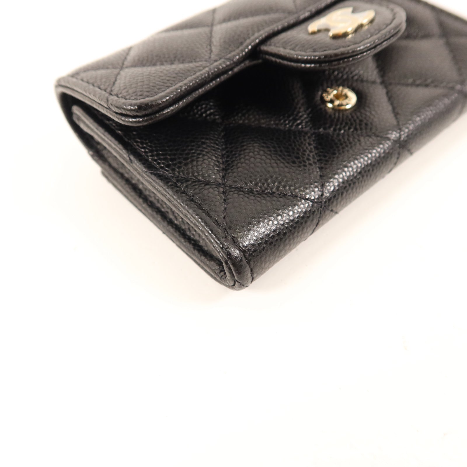 CHANEL 牛皮皮革Card Case金扣卡片套