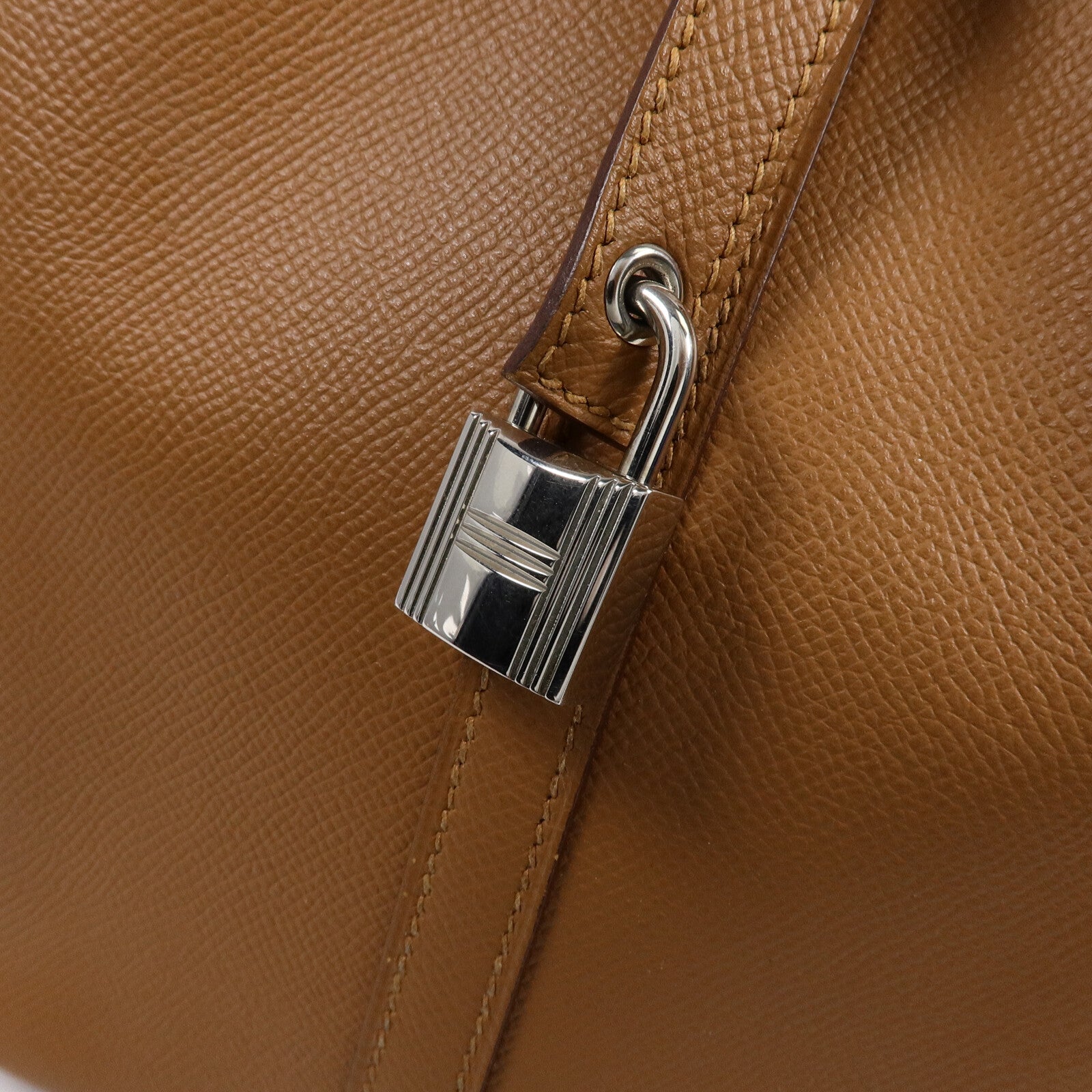 HERMES Epsom皮革Picotin MM扣手挽袋Gold