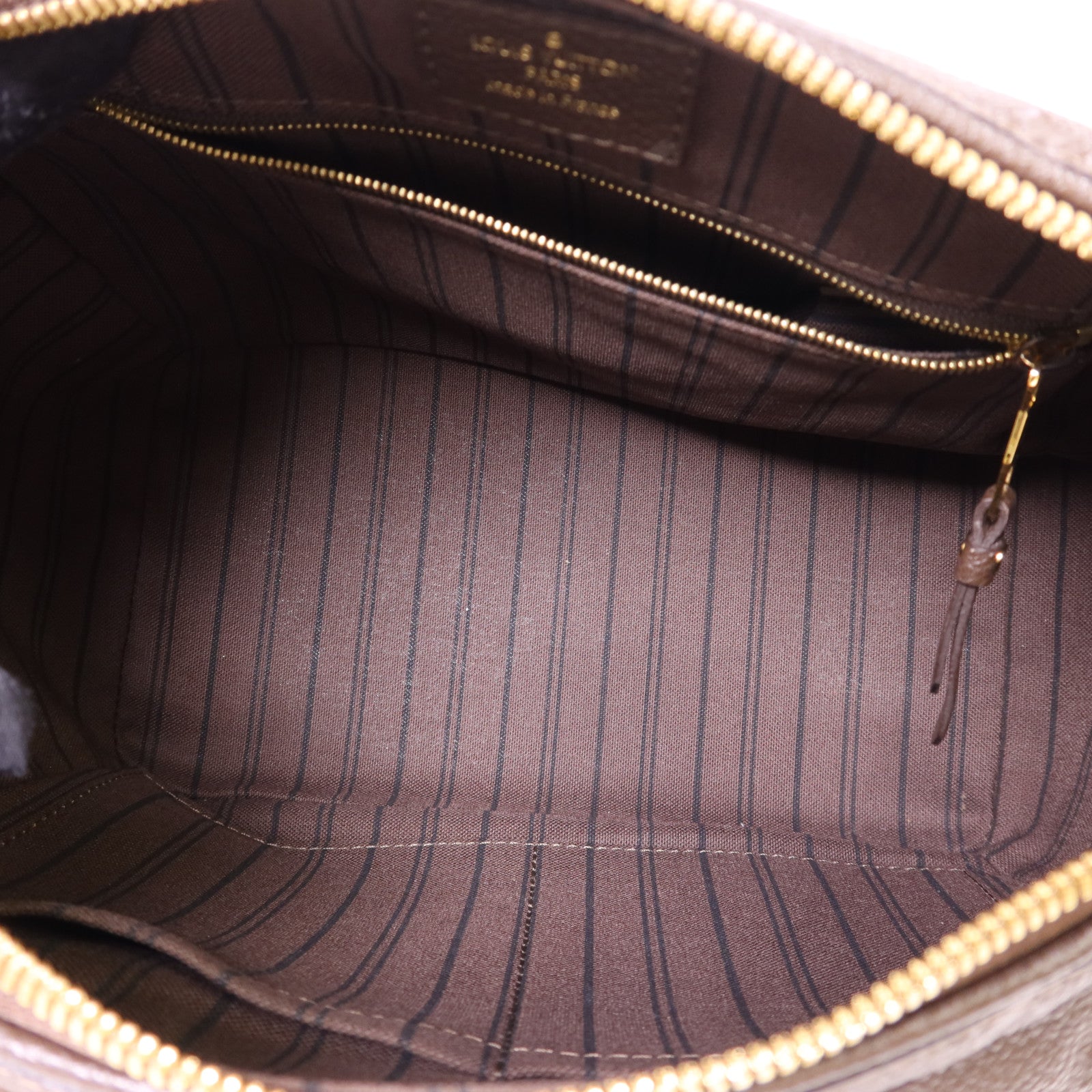 LOUIS VUITTON Monogram Empreinte Speedy 25 Bandouliere金扣手挽肩背兩用袋