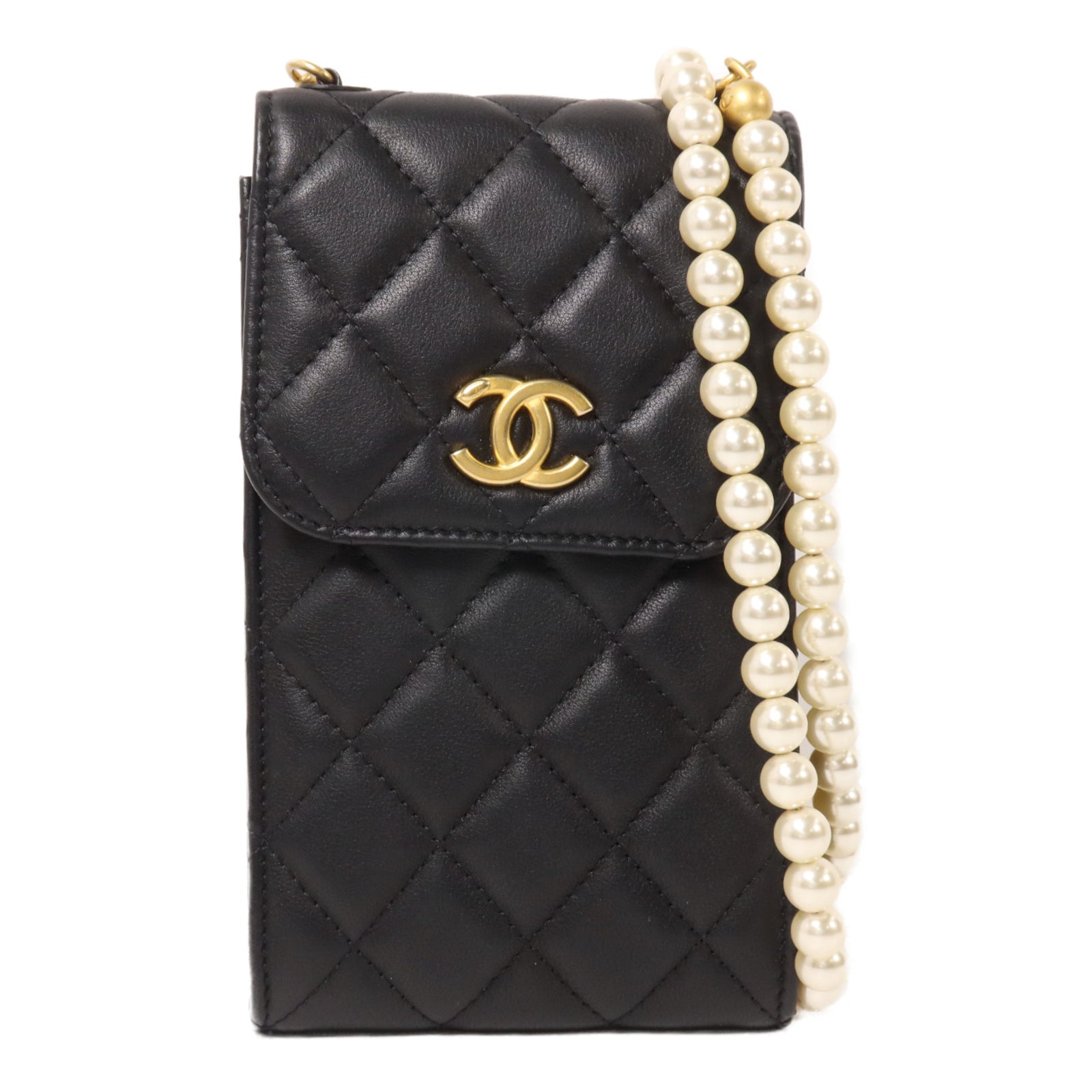 CHANEL 牛皮皮革Phone Bag肩背袋