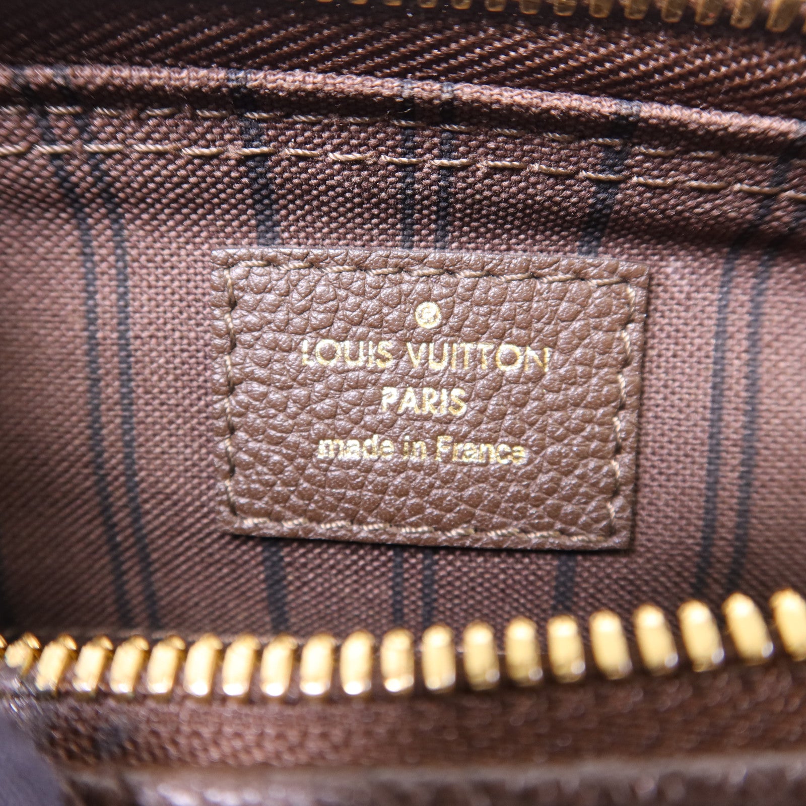 LOUIS VUITTON Monogram Empreinte Speedy 25 Bandouliere金扣手挽肩背兩用袋