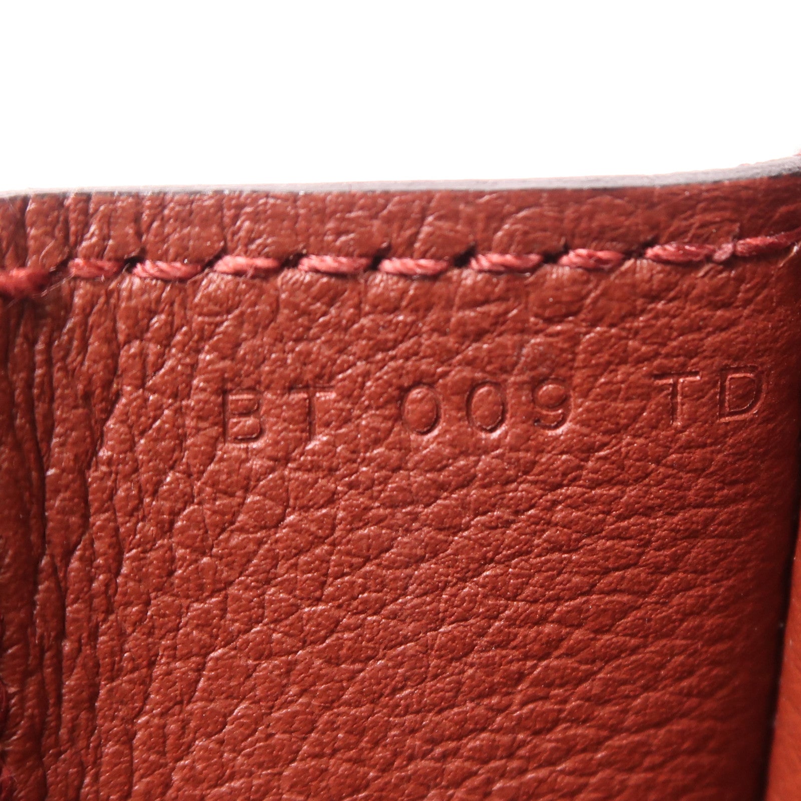 HERMES Evercolor皮革Halzan 25金扣手挽肩背兩用袋Rouge H