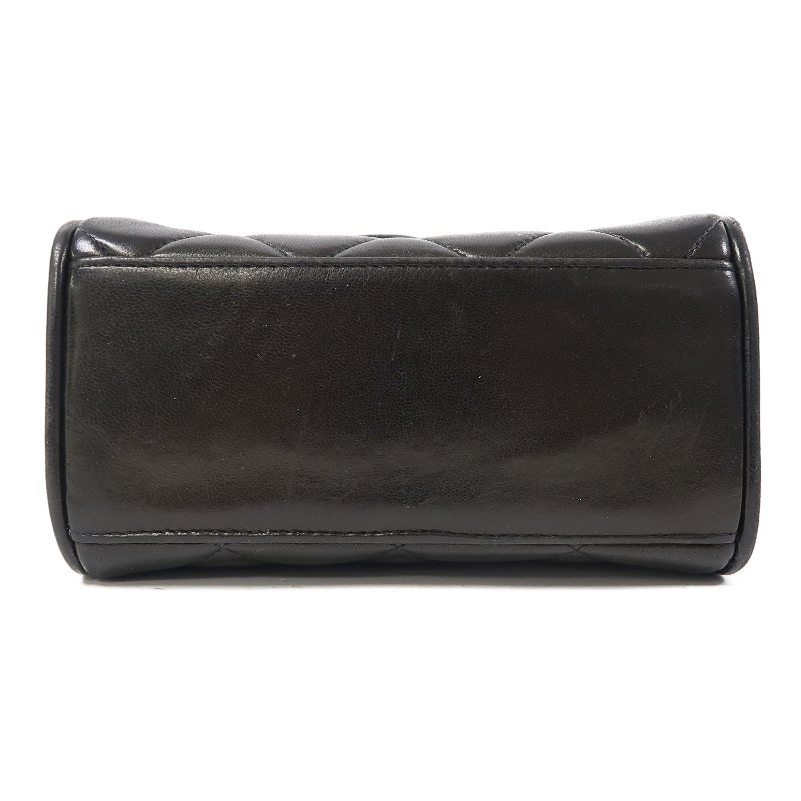 CHANEL 菱格羊皮皮革Shoulder Bag金扣肩背袋黑色