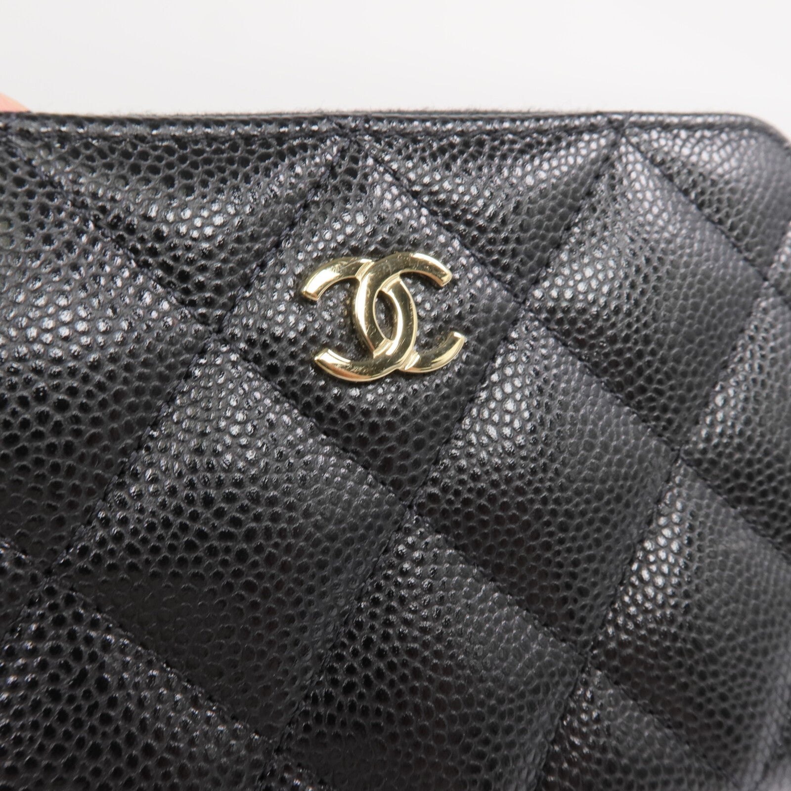 CHANEL 牛皮皮革Wallet金扣錢包