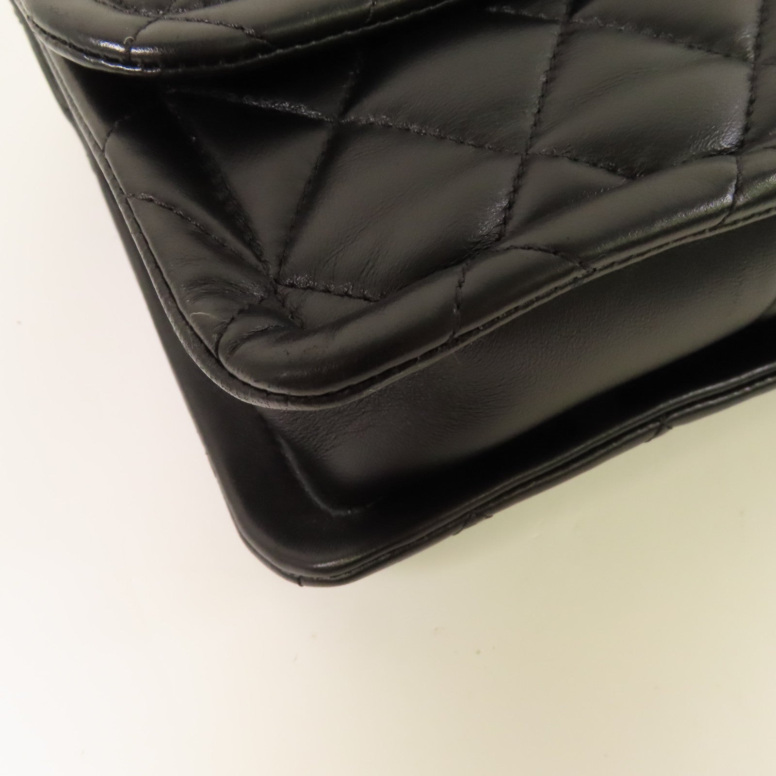 CHANEL 羊皮皮革Coco Mark Square Flap金扣手挽肩背兩用袋