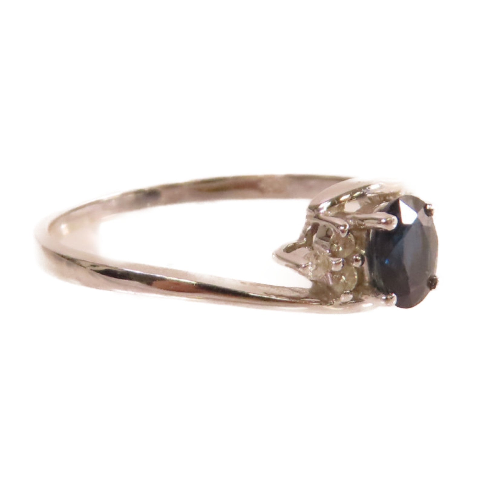 JEWELRY 【激減優惠】18K白金/藍寶石Sapphire Ring戒指US#6.5