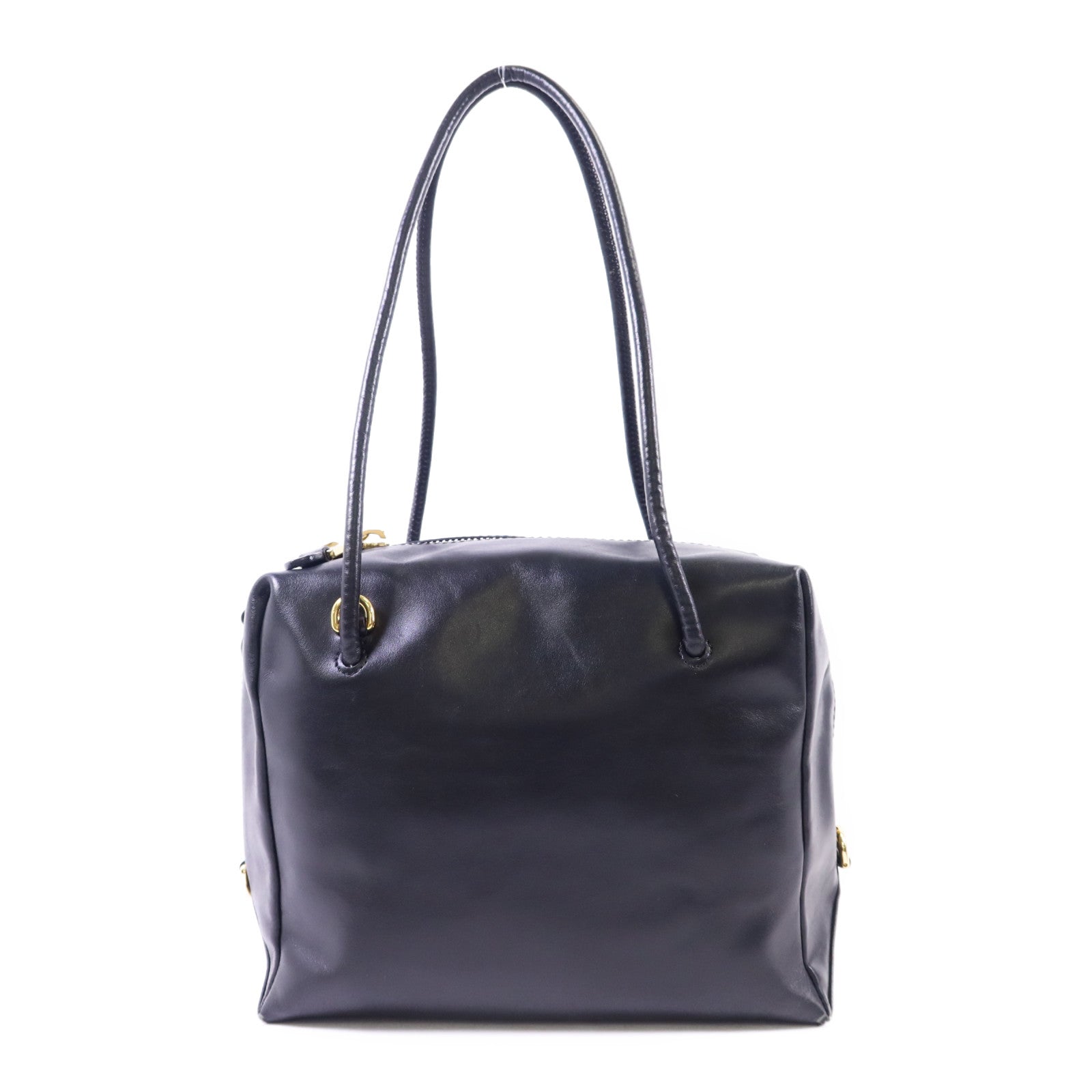 MOSCHINO 皮革Shoulder Bag金扣肩背袋