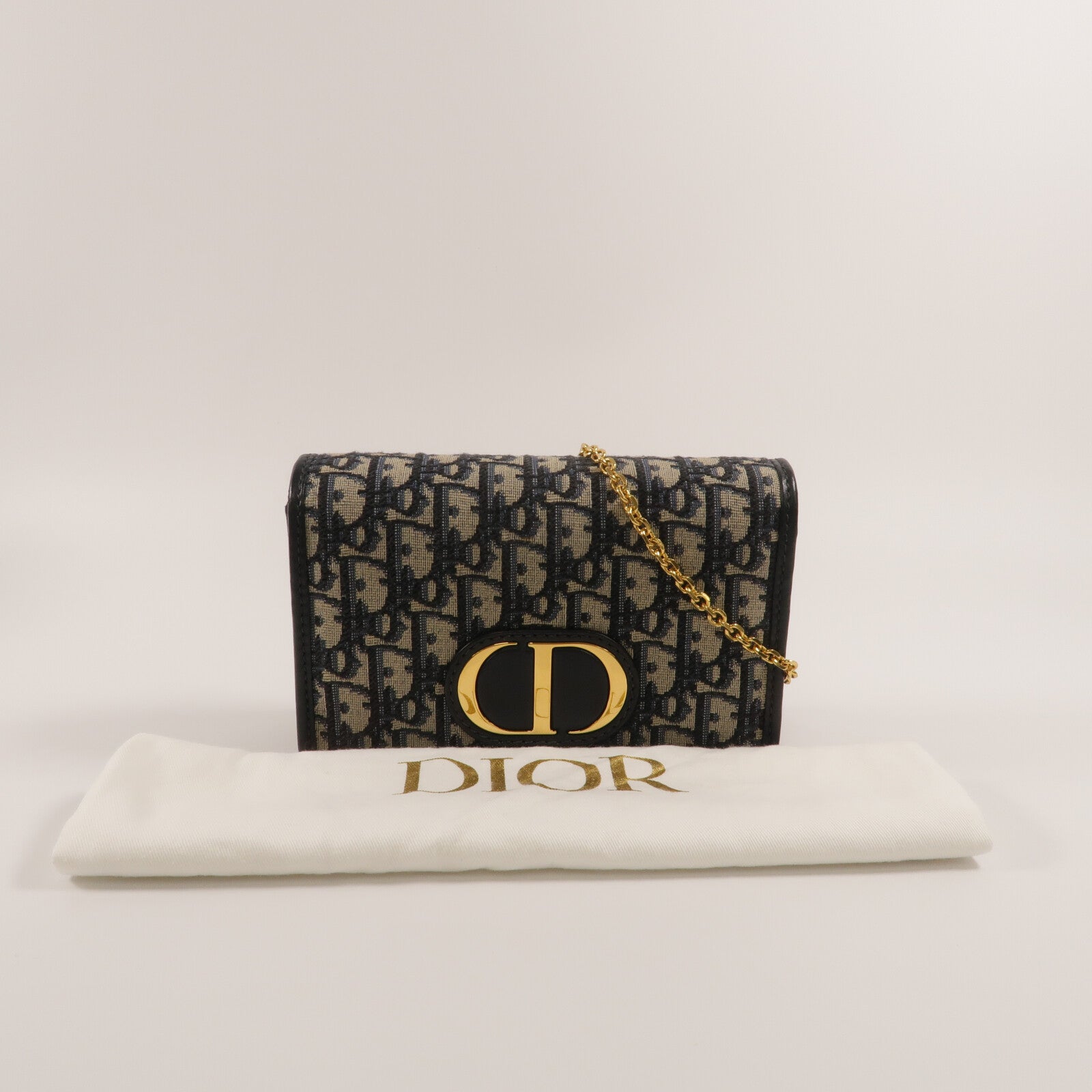 Dior Oblique Jacquard 2 in 1 30 Montaigne Pouch鏈帶肩背袋