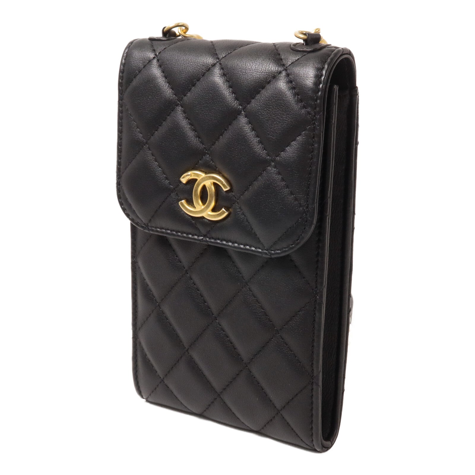 CHANEL 牛皮皮革Phone Bag肩背袋