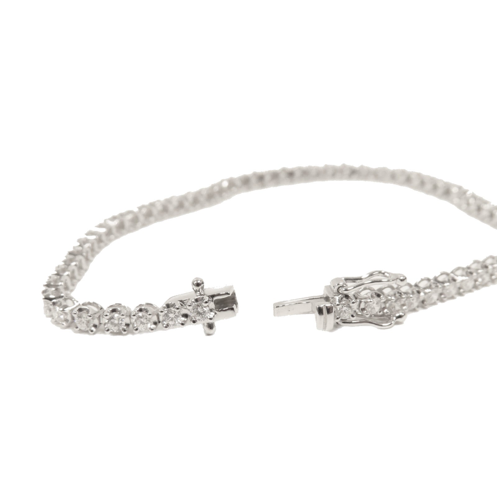 JEWELRY 18K白金Diamond Bracelet 1.5ct鑽石手鏈銀色