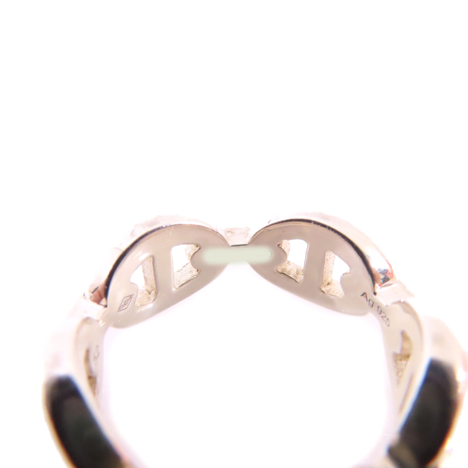 HERMES 925純銀Chain D Ancre Enchainee Small Model Ring戒指#52/US#5.5