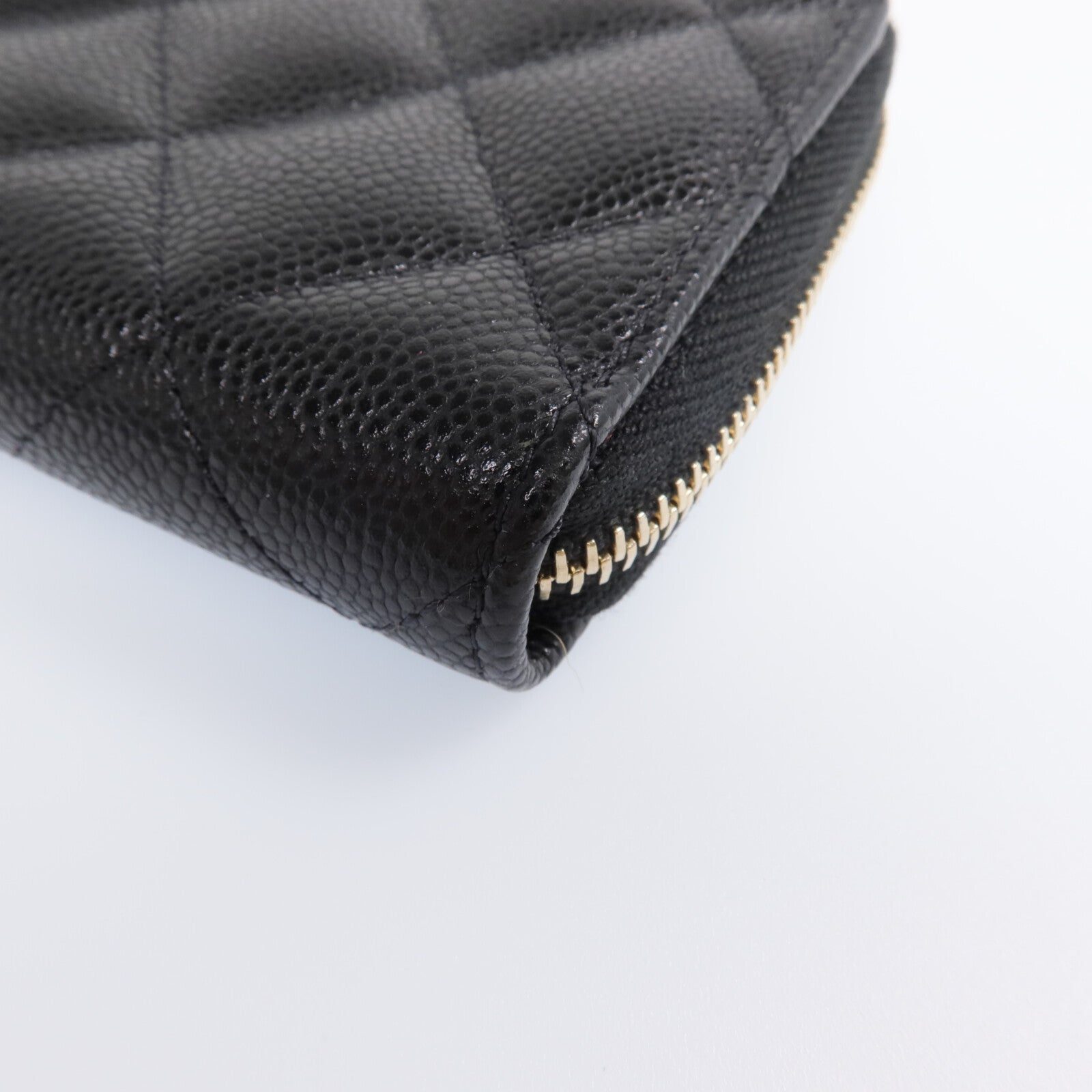 CHANEL 牛皮皮革Wallet金扣錢包