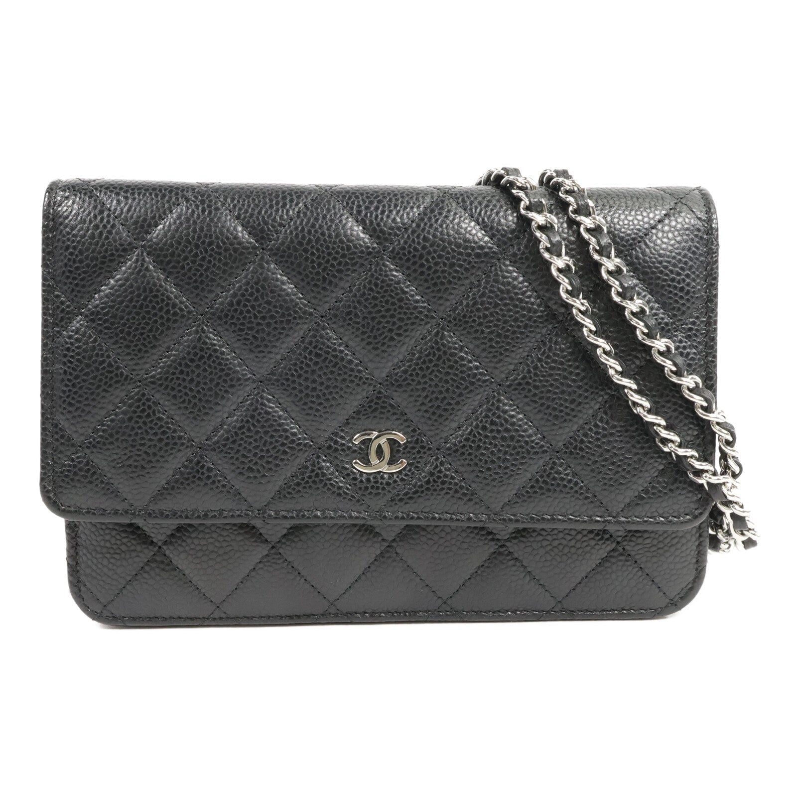 CHANEL 牛皮皮革WOC Wallet On Chain鏈帶肩背袋