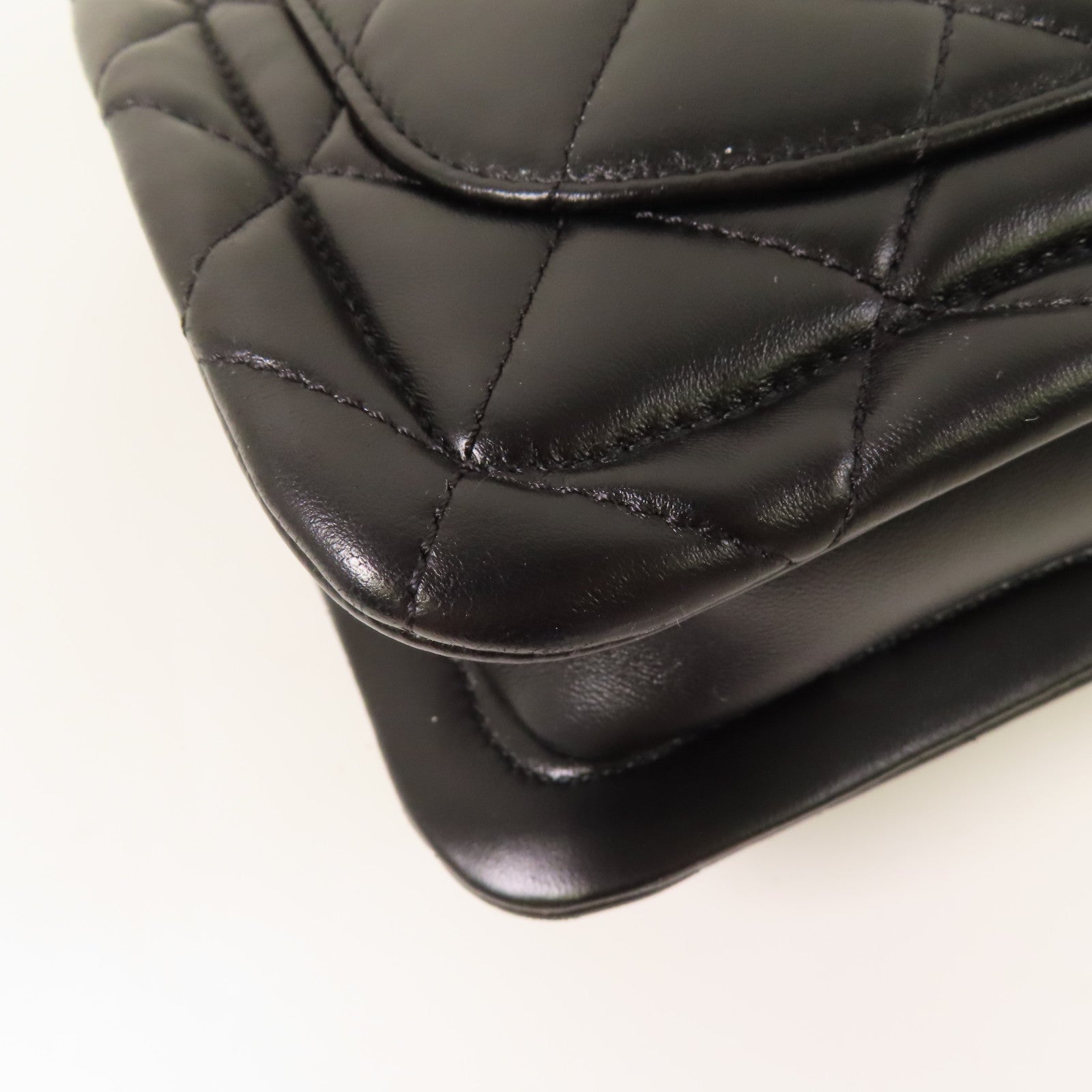 CHANEL 羊皮皮革Coco Mark Square Flap金扣手挽肩背兩用袋