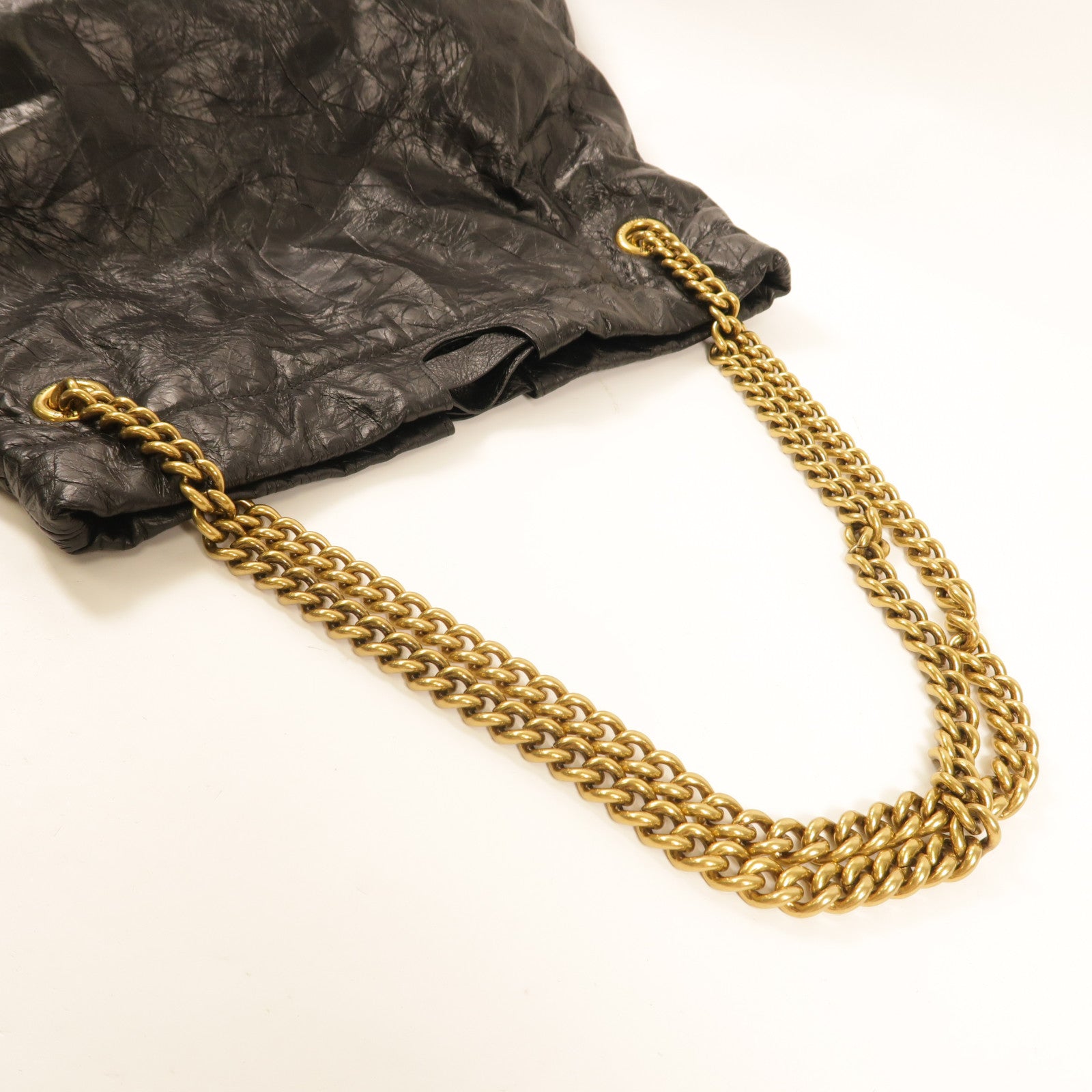 BALENCIAGA 牛皮皮革Crush Medium Tote Bag肩背袋