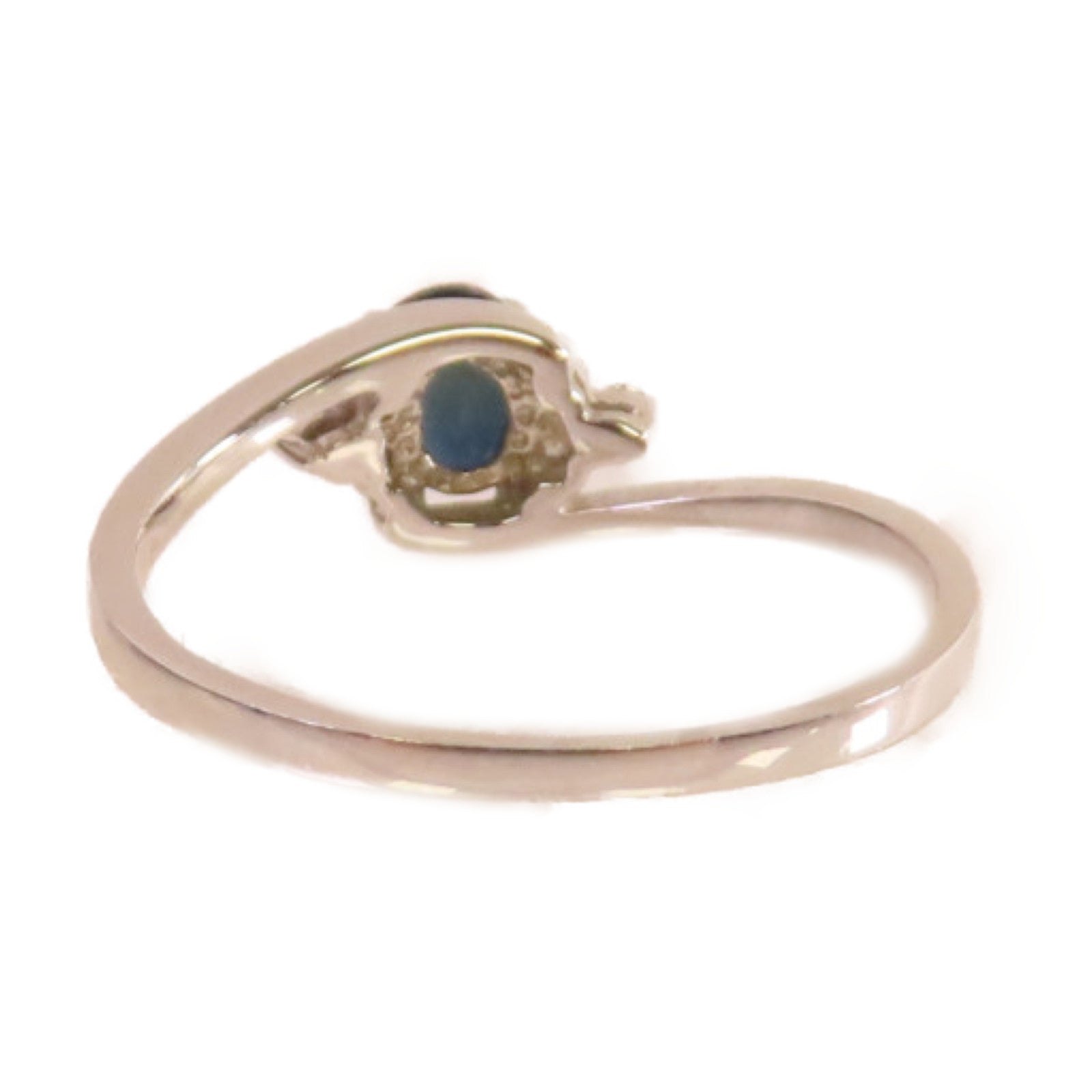 JEWELRY 【激減優惠】18K白金/藍寶石Sapphire Ring戒指US#6.5