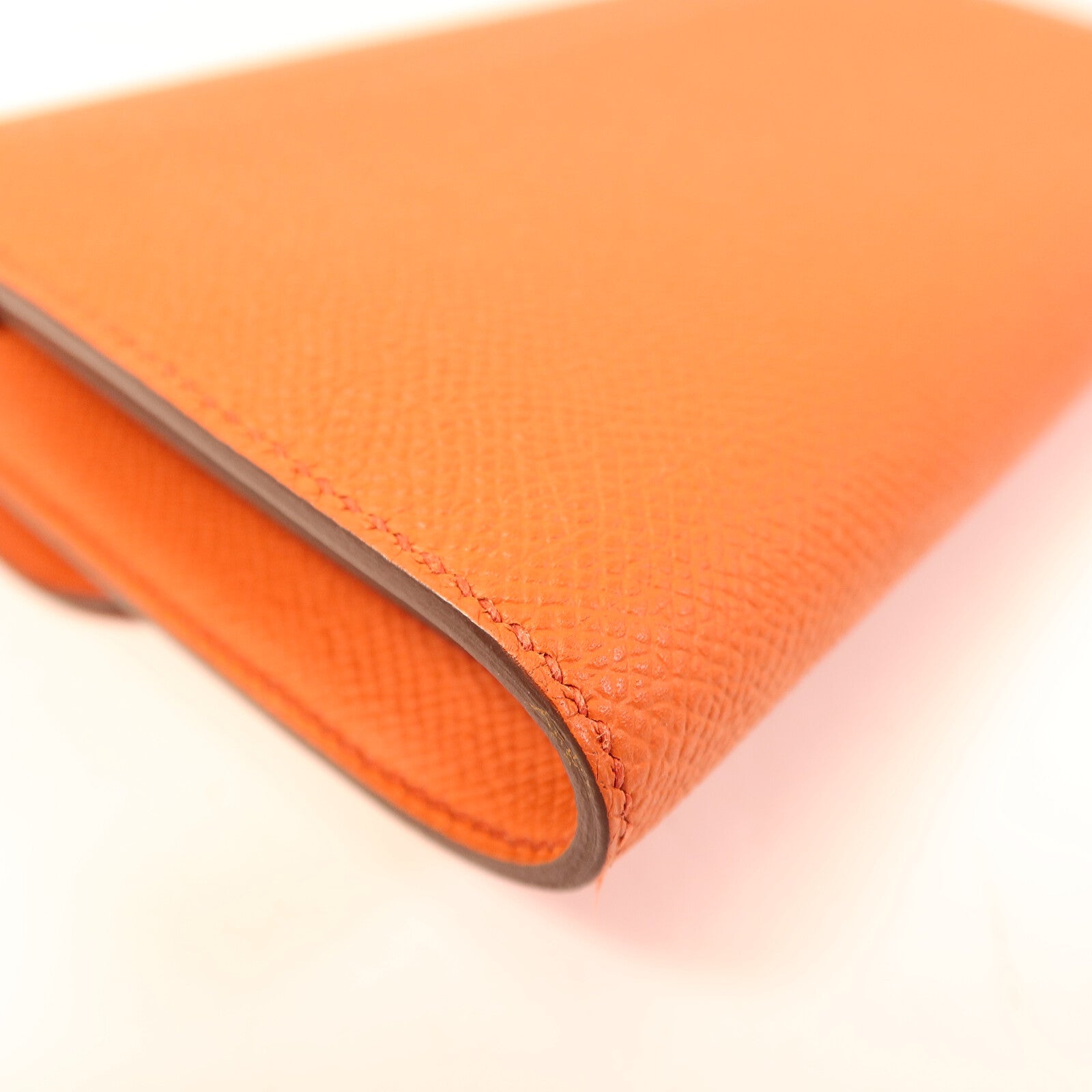 HERMES Epsom皮革Constance To Go銀扣肩背袋Terre Battue/Pink