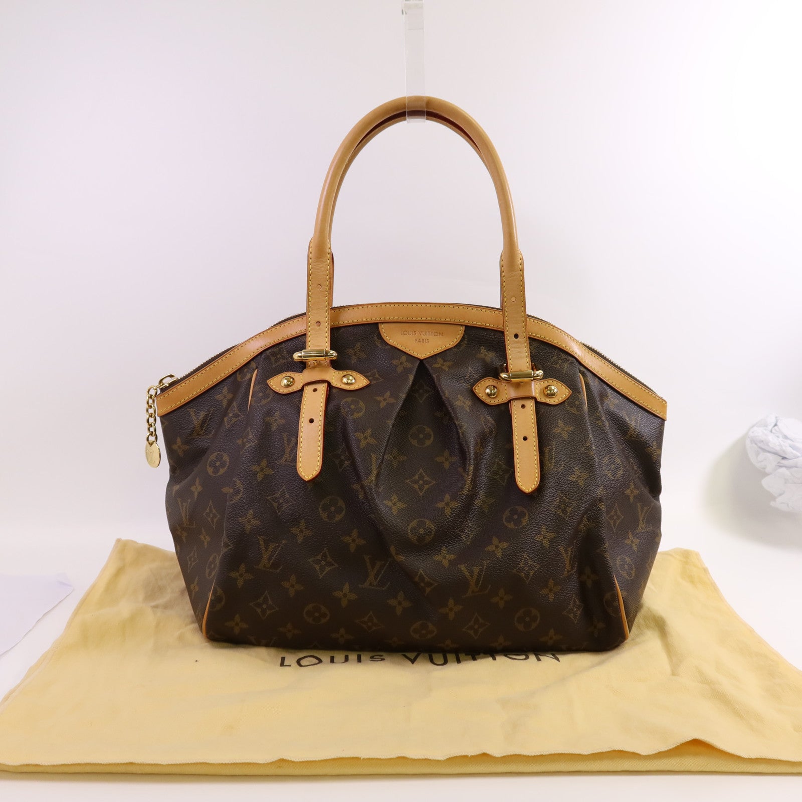 LOUIS VUITTON Monogram Tivoli GM金扣手挽袋