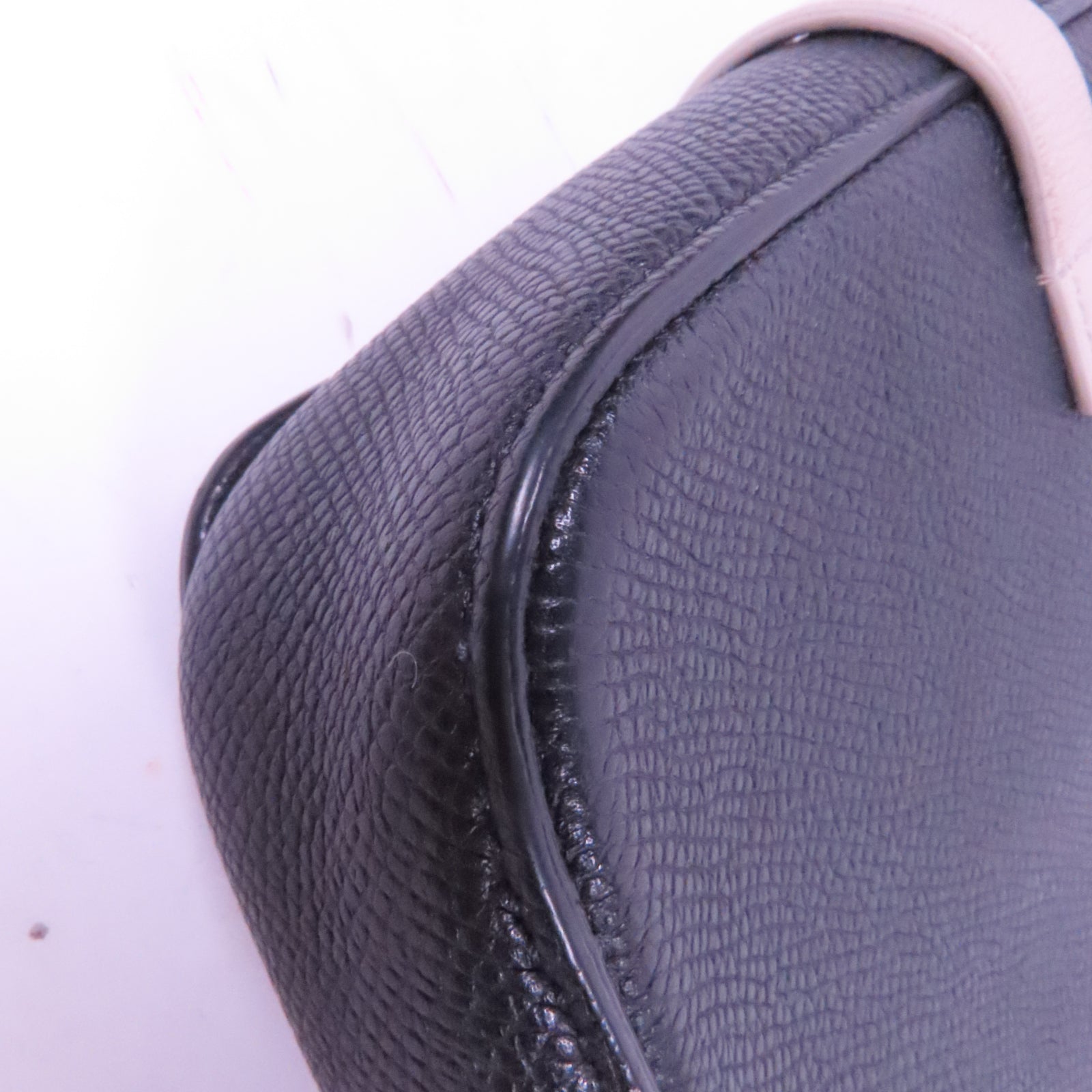 CELINE 牛皮皮革Shoulder Bag銀扣肩背袋黑色