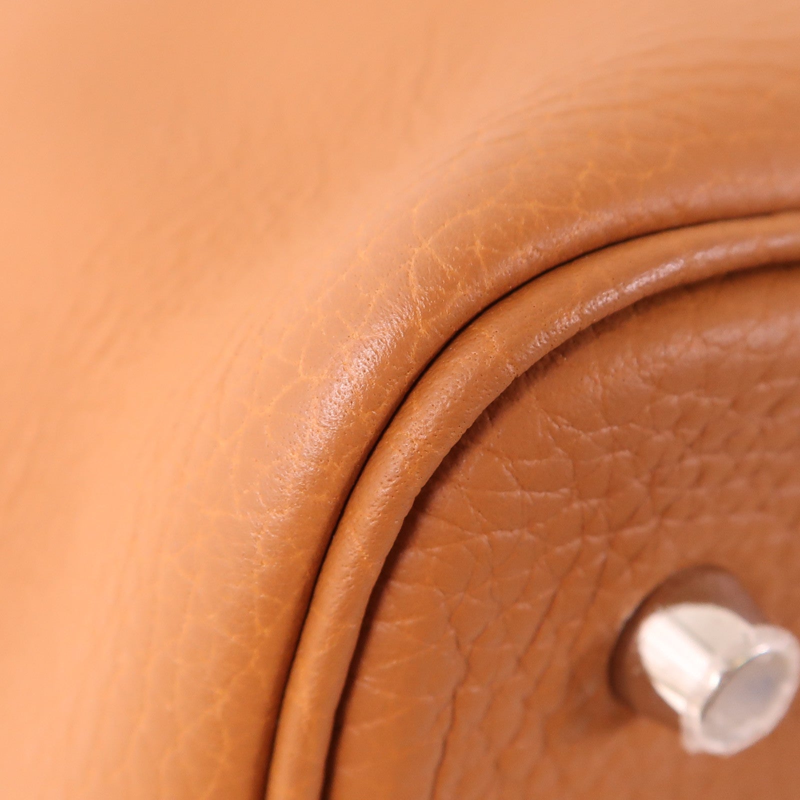 HERMES Clemence皮革Picotin MM銀扣手挽袋Gold