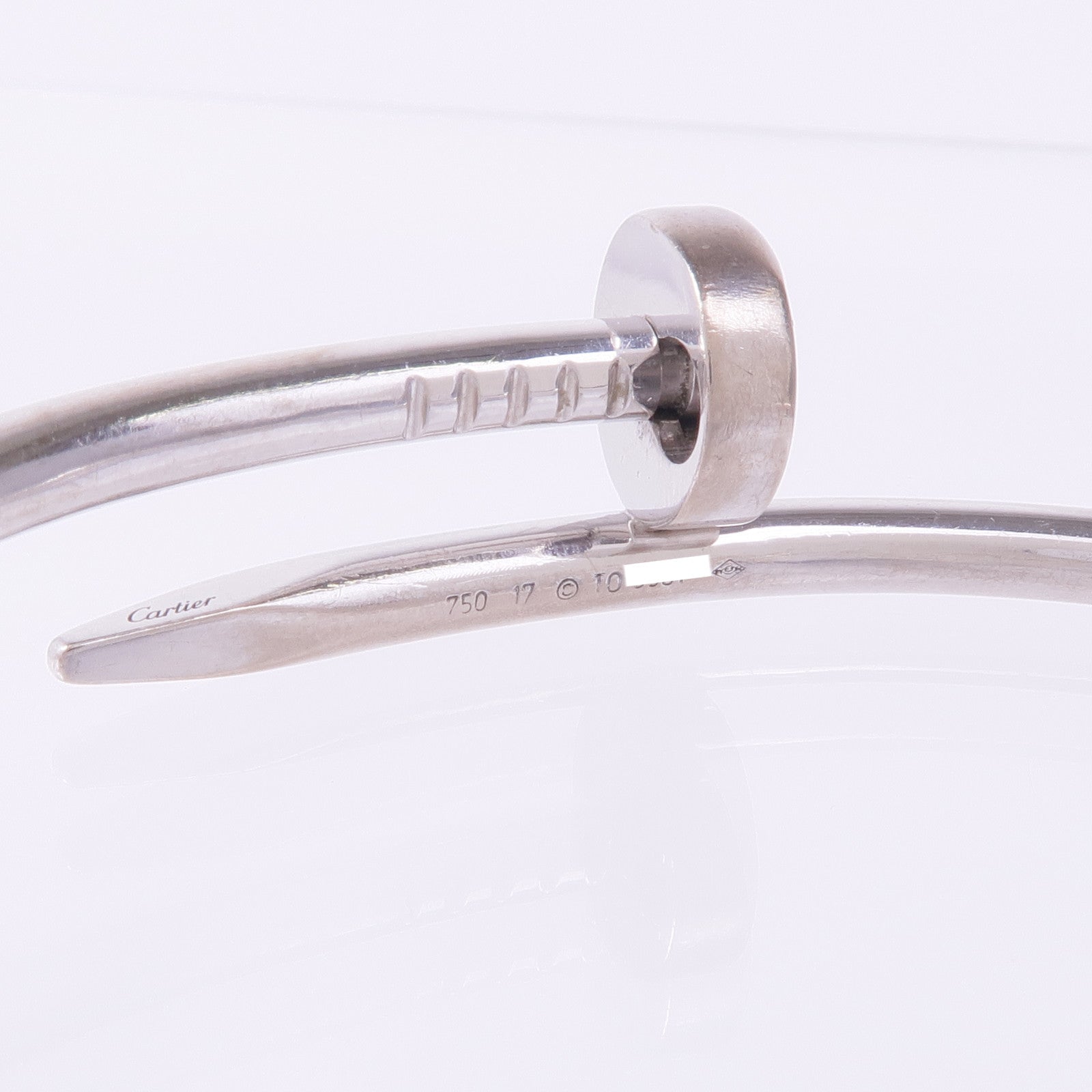 CARTIER 18K白金Juste Un Clou Bracelet手鐲