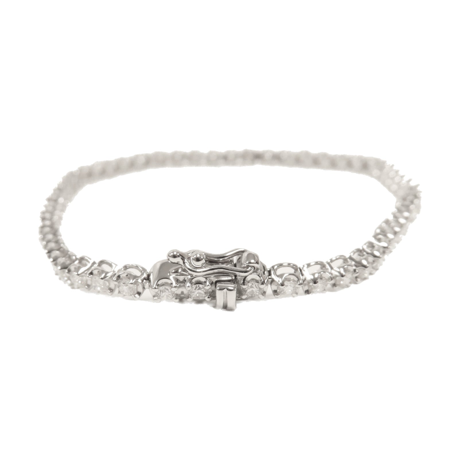 JEWELRY 18K白金Diamond Bracelet 1.5ct鑽石手鏈銀色