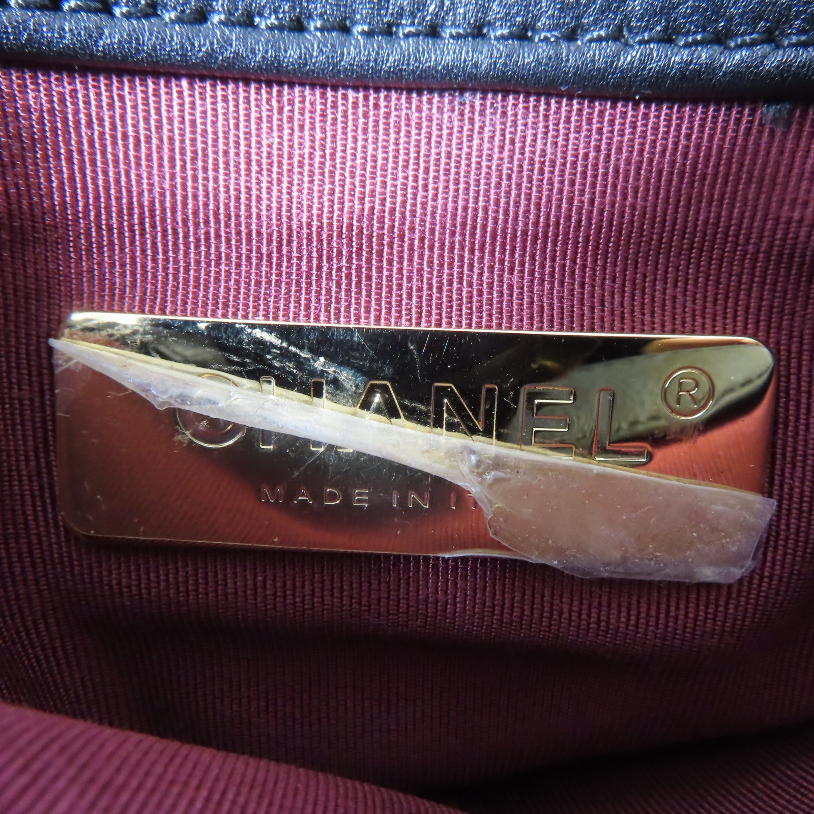 CHANEL 羊皮皮革Chain Shoulder金扣肩背袋黑色