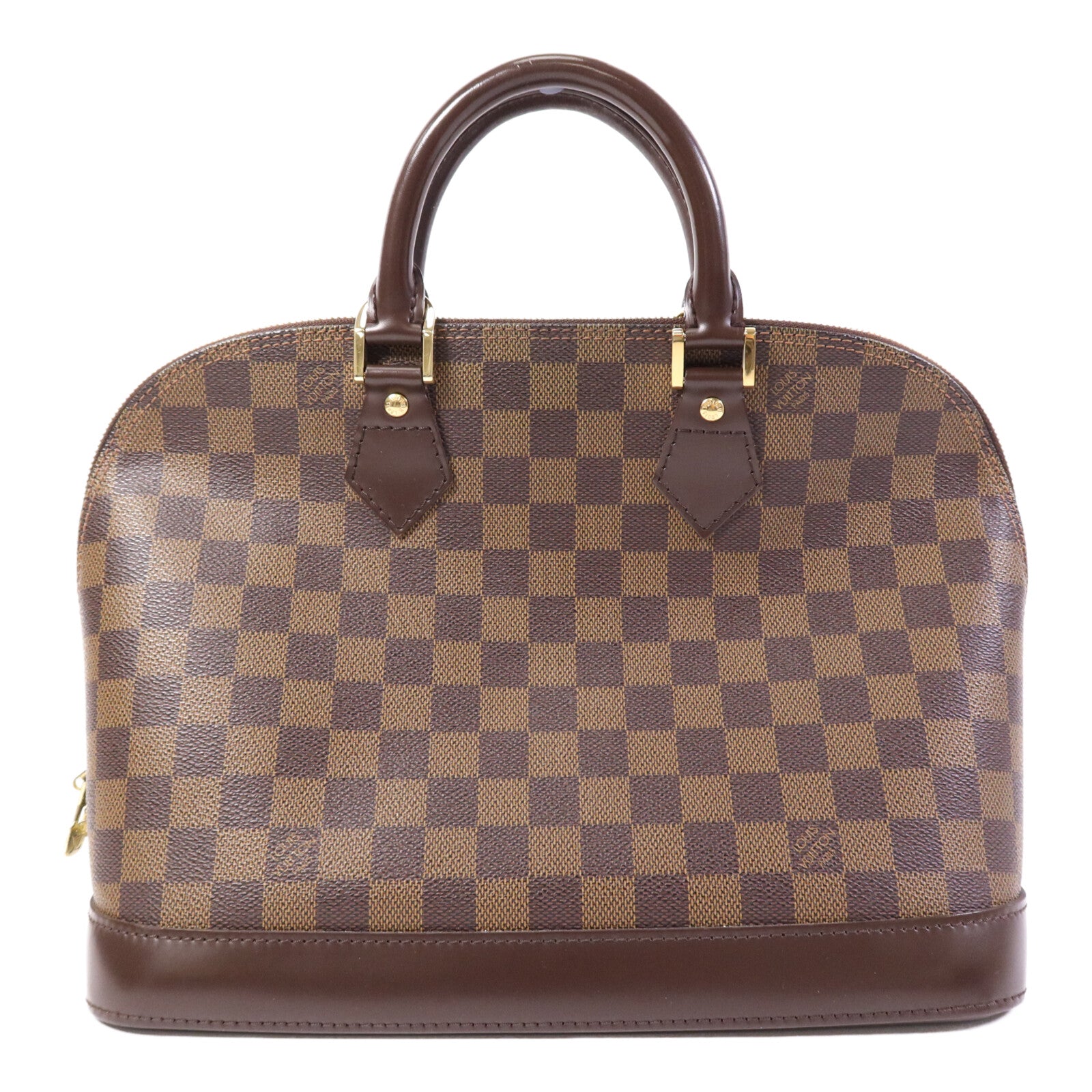 LOUIS VUITTON Damier Alma金扣手挽袋