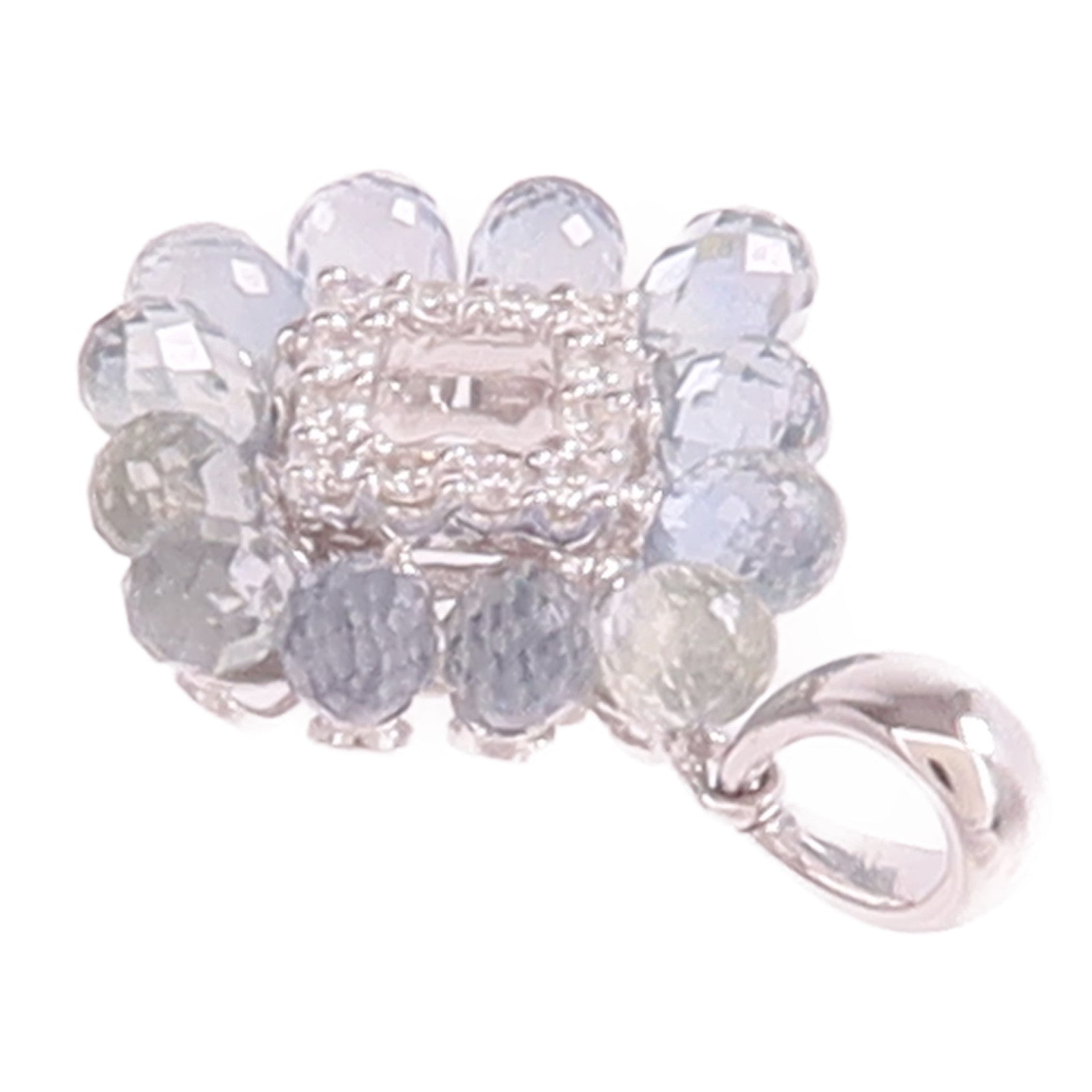 JEWELRY 【激減優惠】18K白金Pendant Top彩色寶石/鑽石吊墜