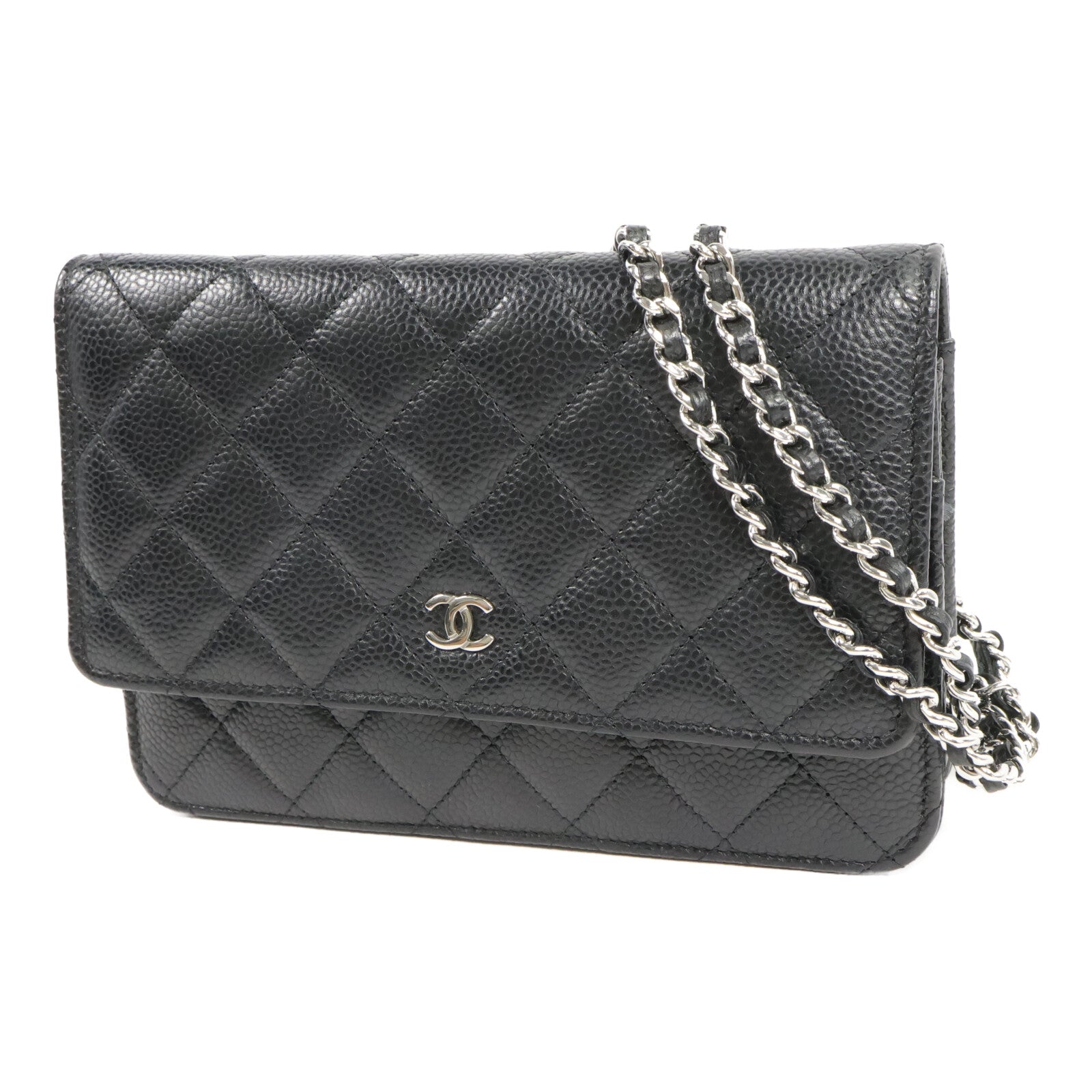 CHANEL 牛皮皮革WOC Wallet On Chain鏈帶肩背袋