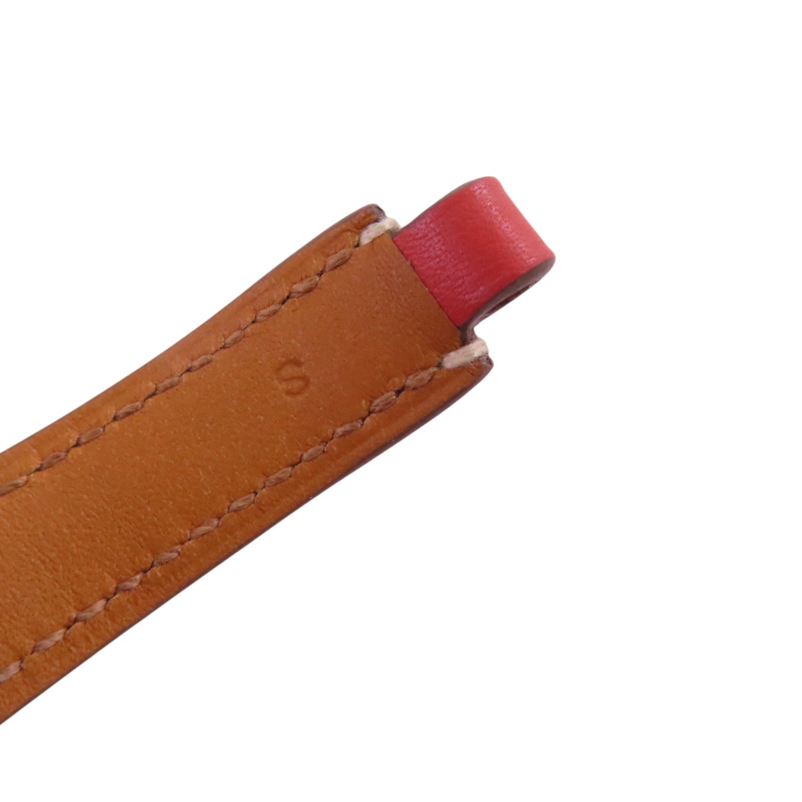 HERMES Swift皮革Rivale Double Tour T5Bracelet銀扣手帶