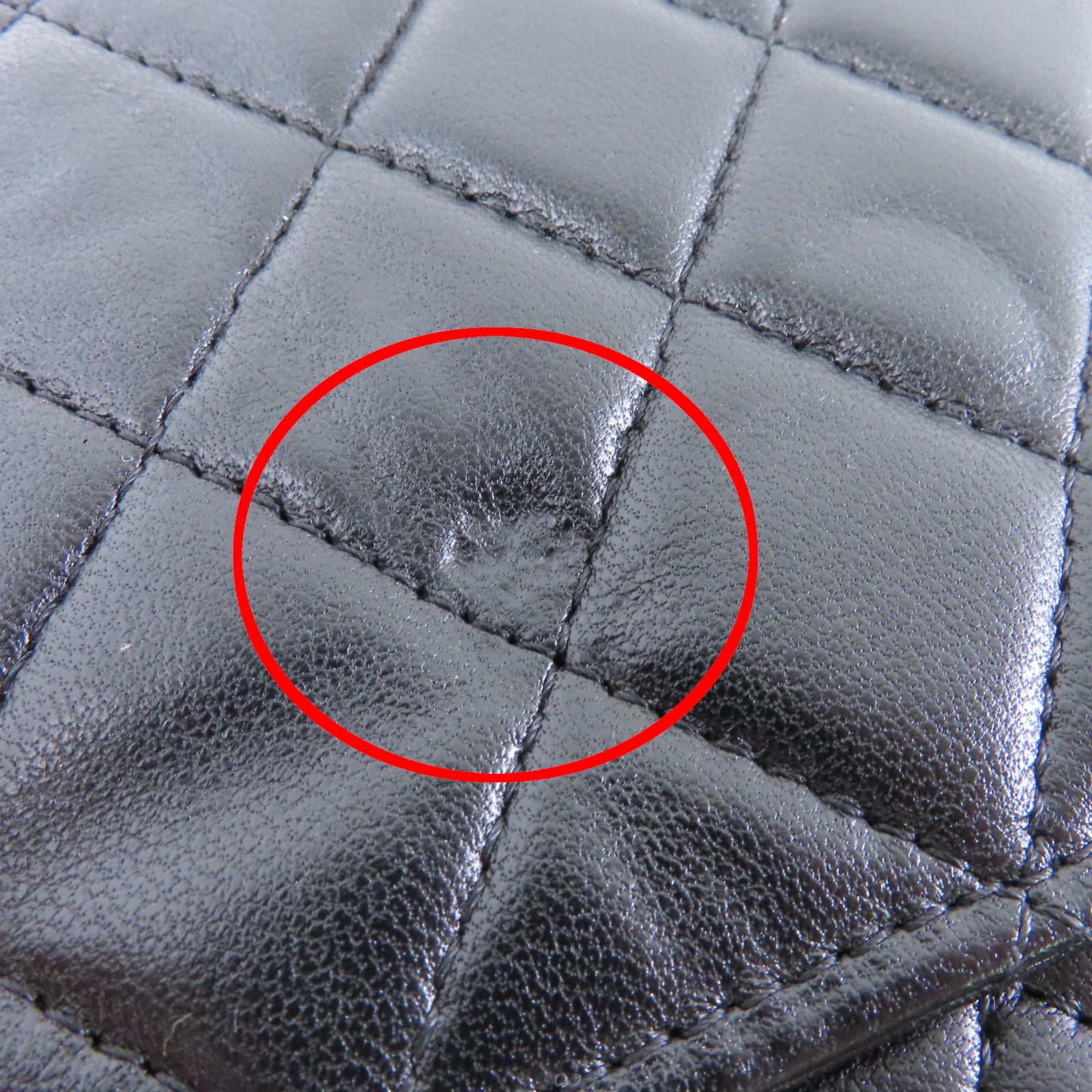 CHANEL 菱格羊皮皮革Wallet On Chain金扣鏈帶肩背袋黑色