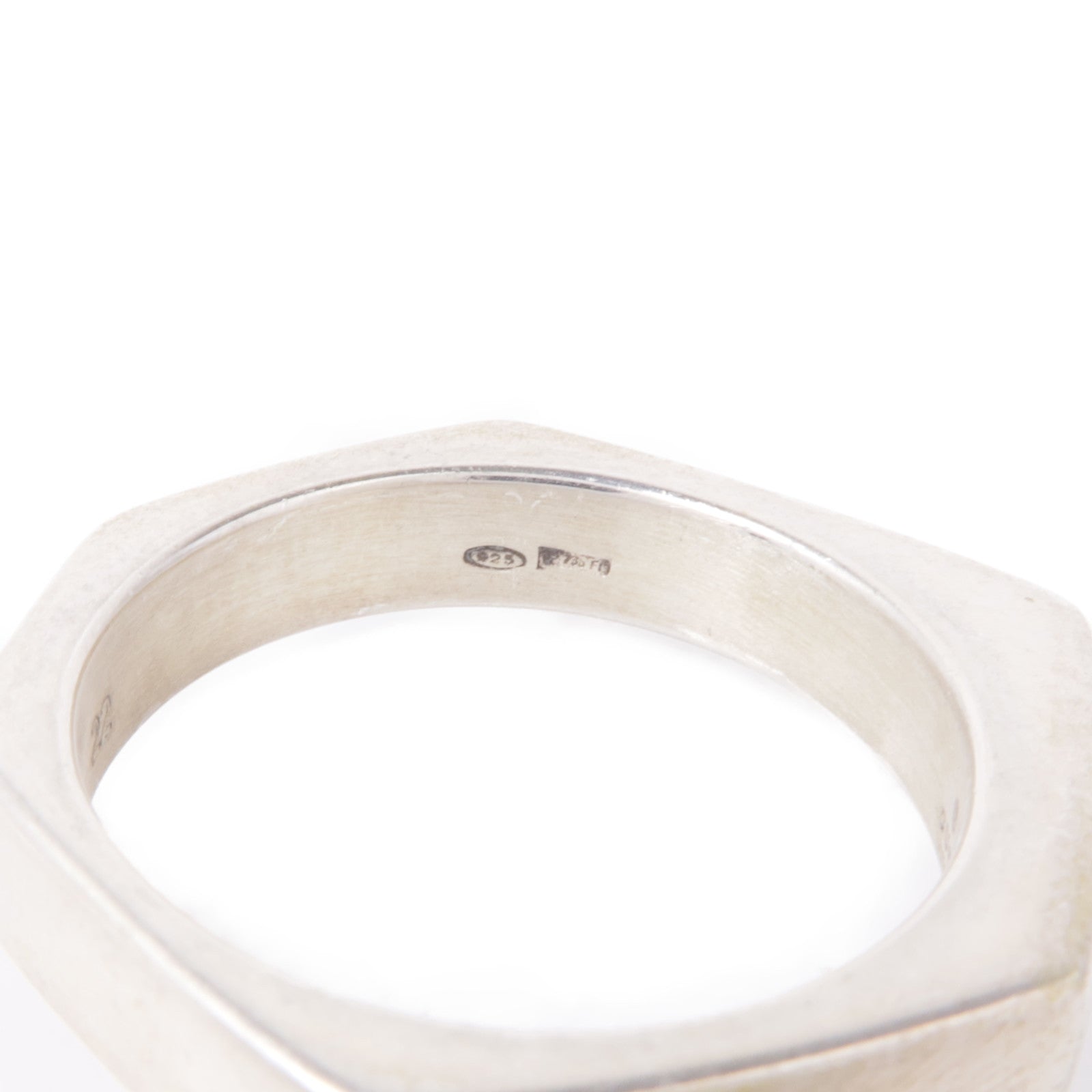 GUCCI 925純銀Hexagon Ring Set戒指US#9.75