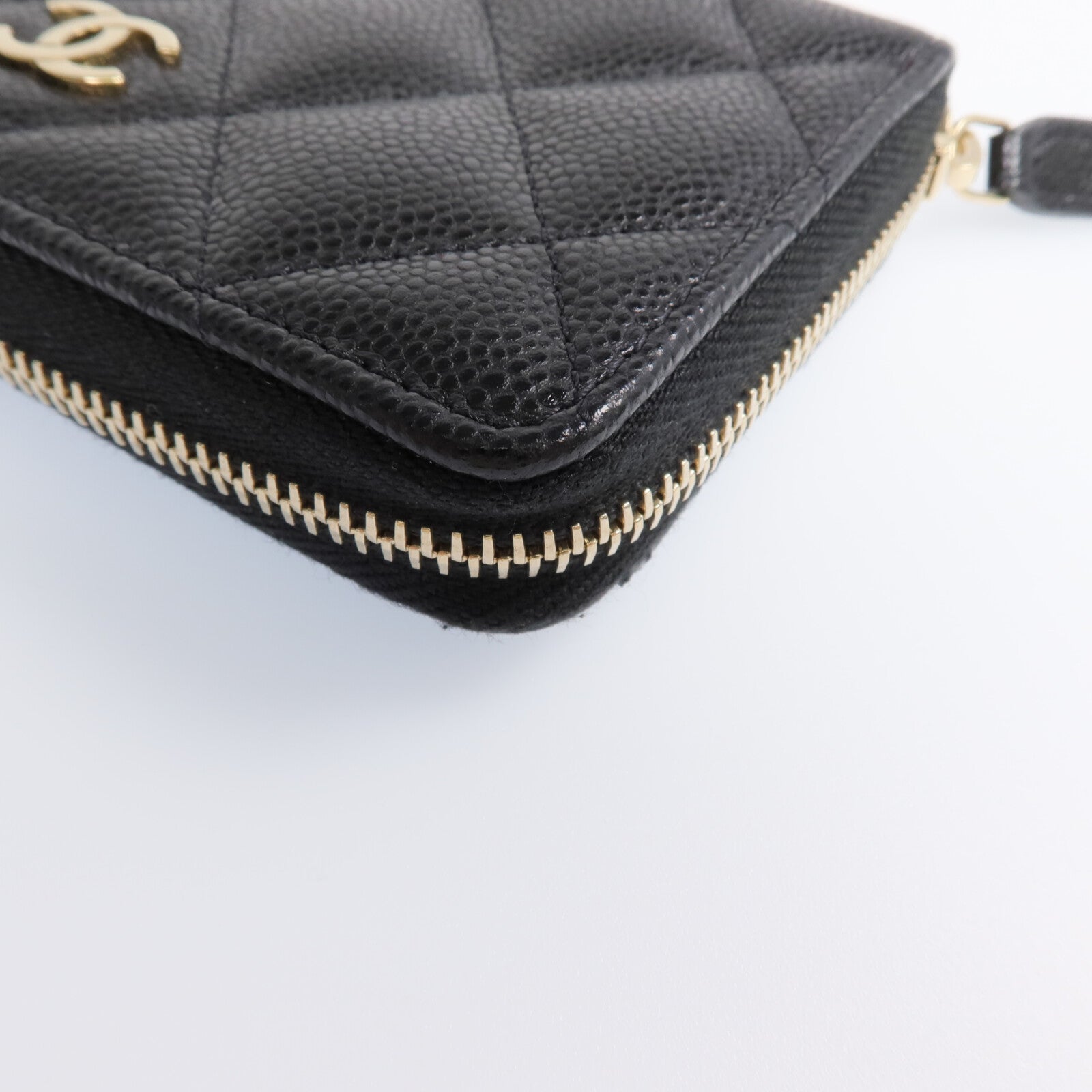 CHANEL 牛皮皮革Wallet金扣錢包