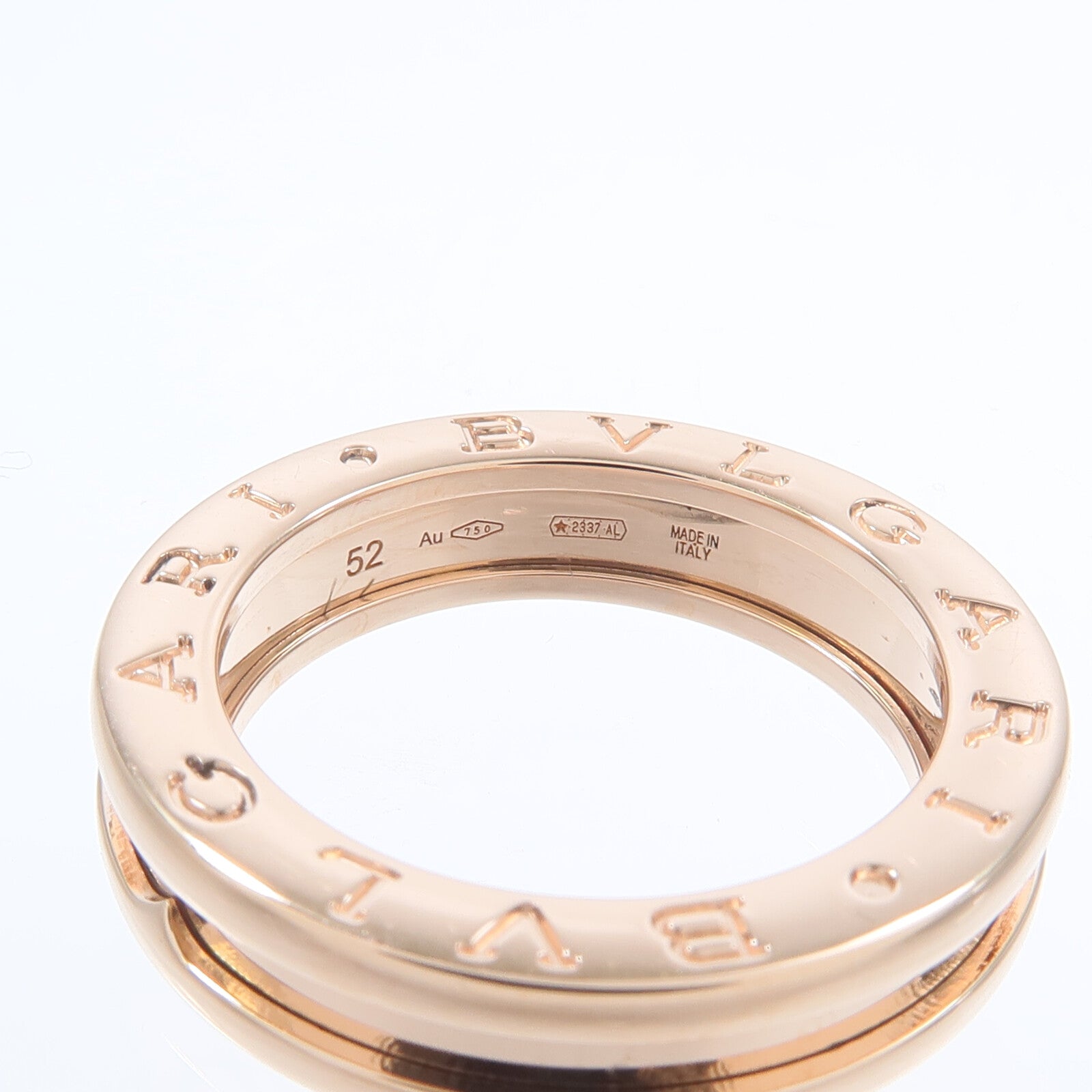 BVLGARI 18K玫瑰金B.zero1 Ring戒指