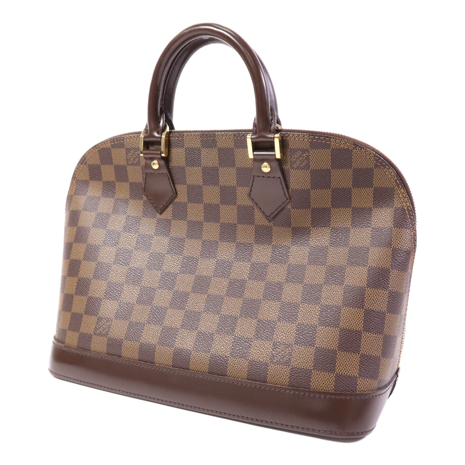 LOUIS VUITTON Damier Alma金扣手挽袋