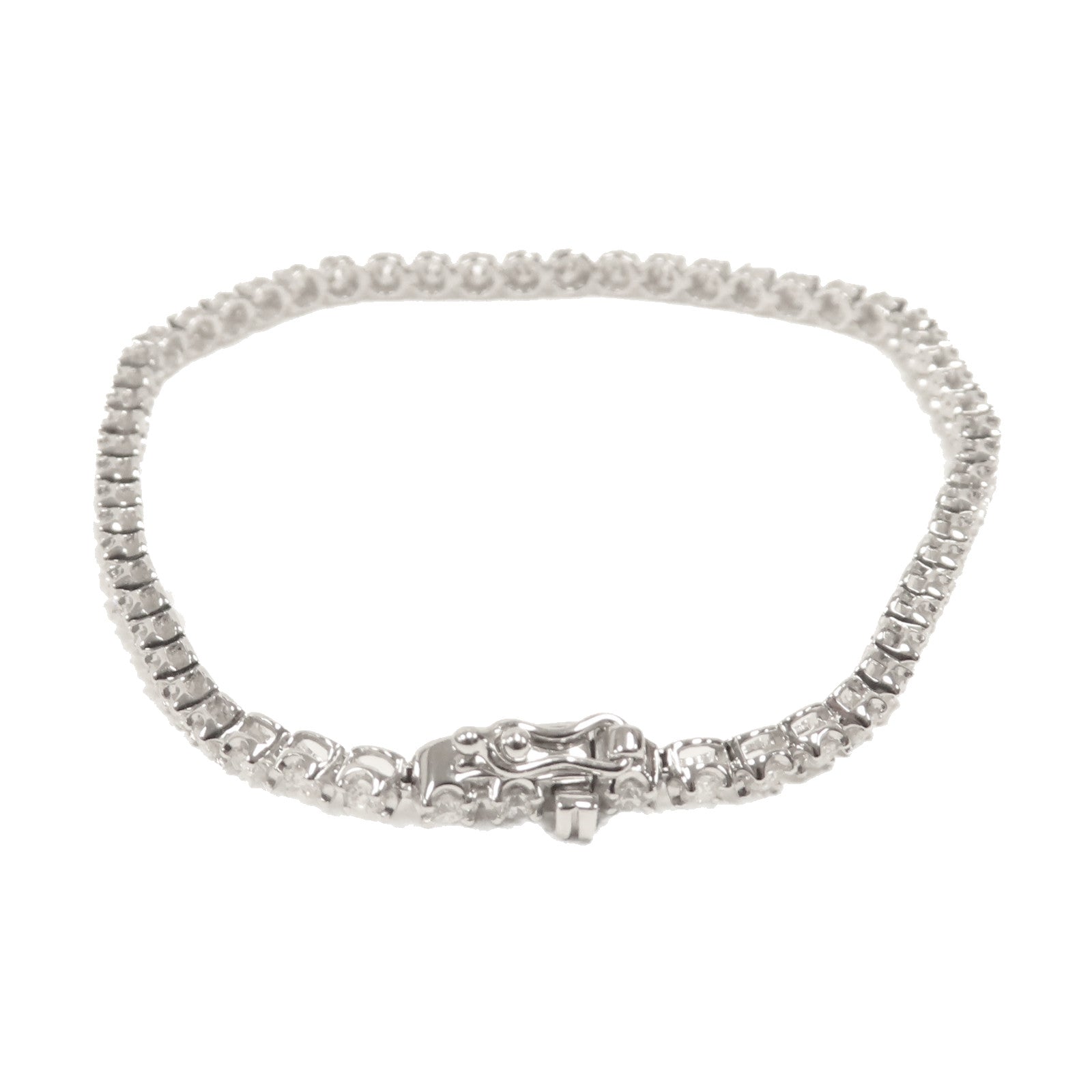 JEWELRY 18K白金Diamond Bracelet 1.5ct鑽石手鏈銀色