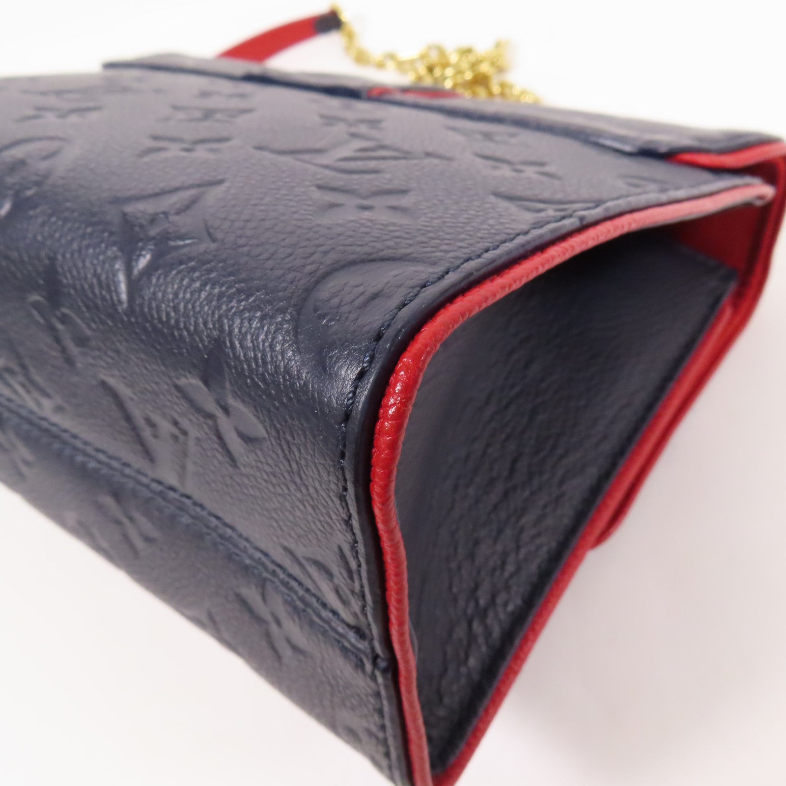 LOUIS VUITTON LV GHW Saint Sulpice Shoulder Bag M43394 Monogram Empreinte Navy