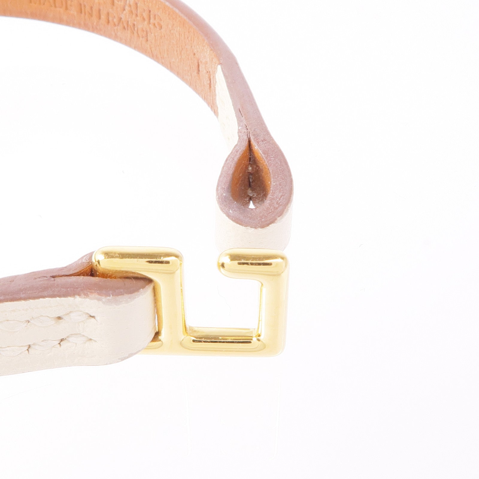 HERMES Swift皮革Bracelet銀扣手鏈