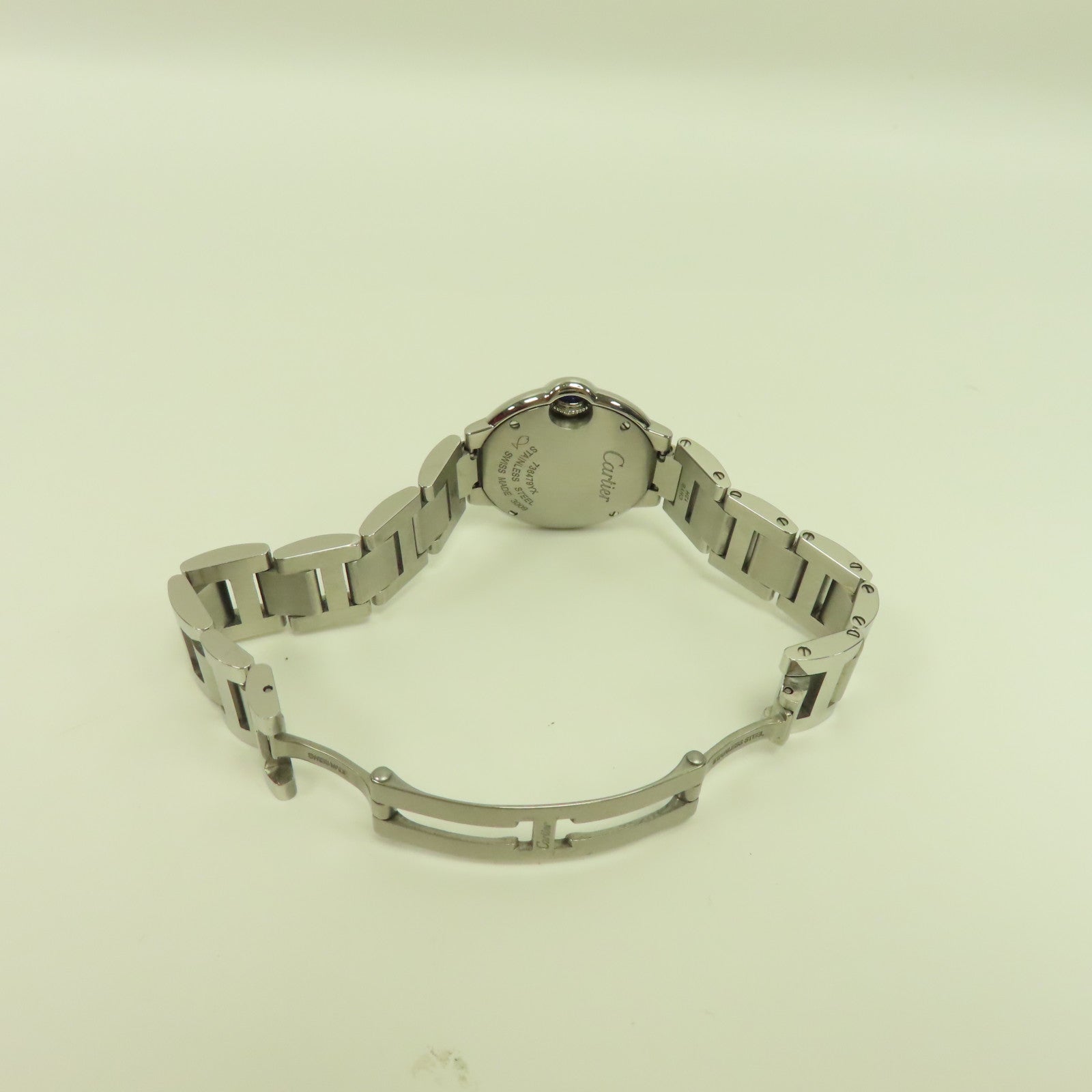 CARTIER Ballon Bleu 28mm不鏽鋼手錶石英機芯白色