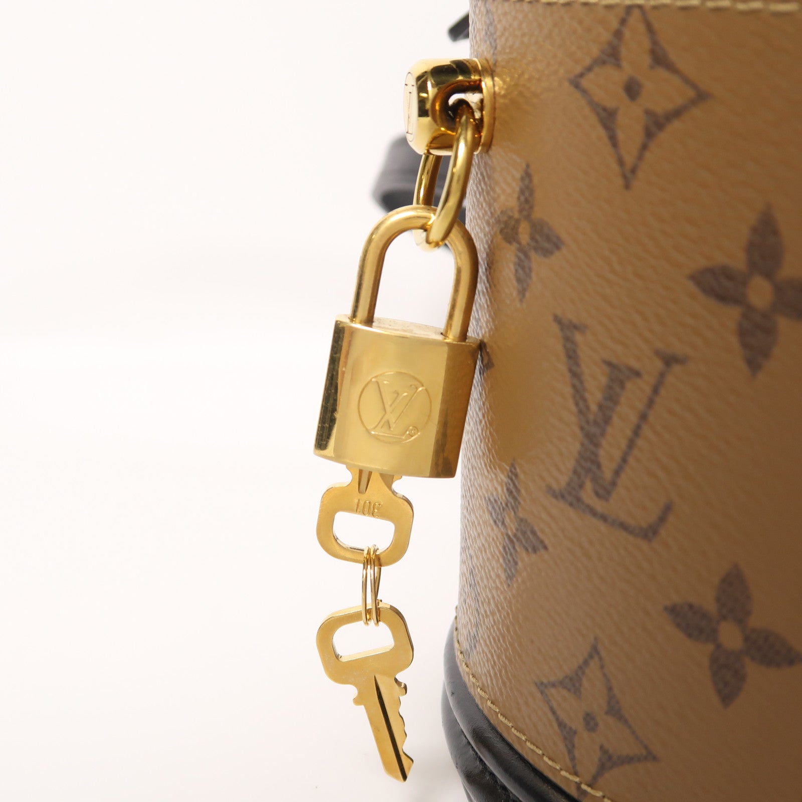 LOUIS VUITTON 【激減優惠】Monogram Reverse Cannes金扣手挽肩背兩用袋