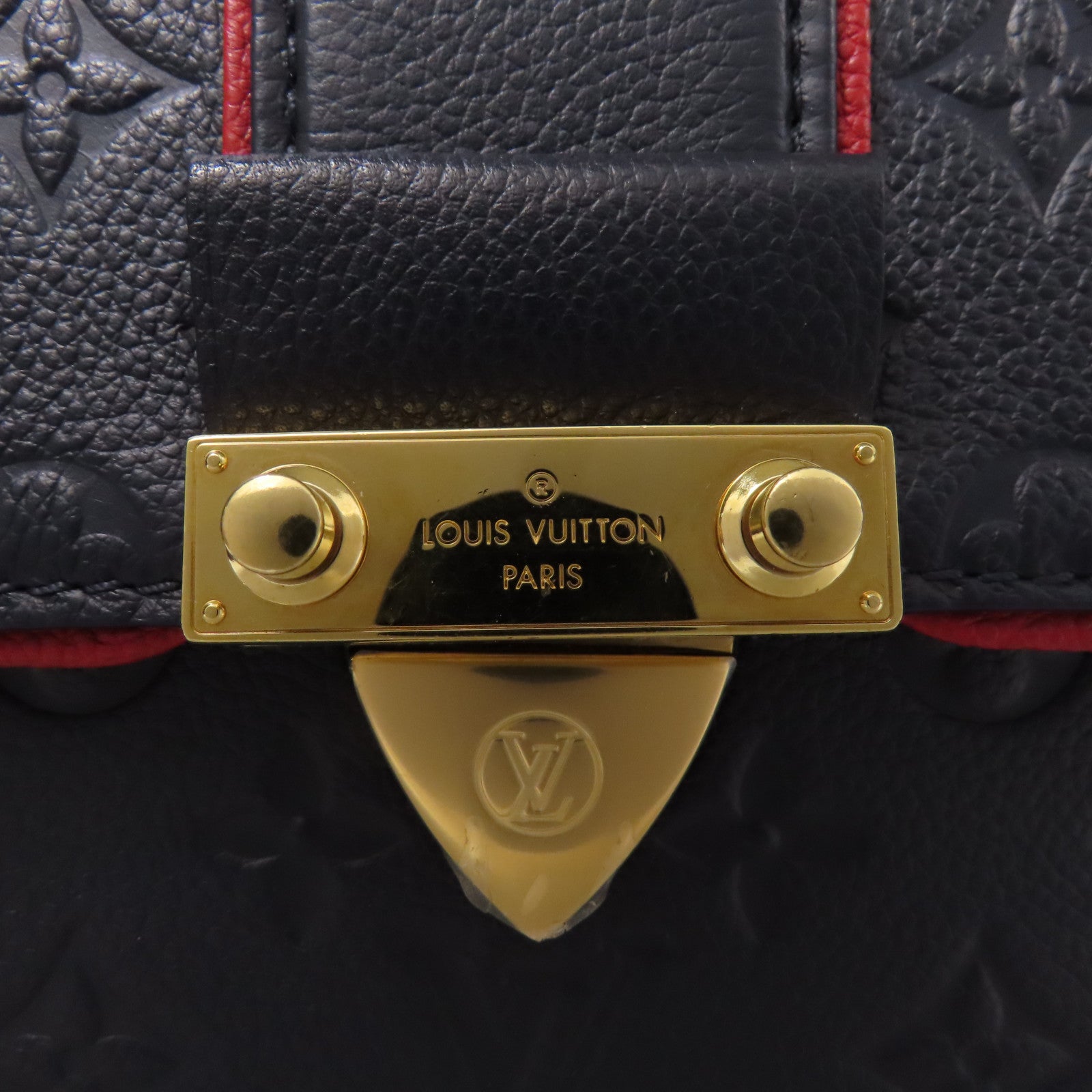 LOUIS VUITTON LV GHW Saint Sulpice Shoulder Bag M43394 Monogram Empreinte Navy